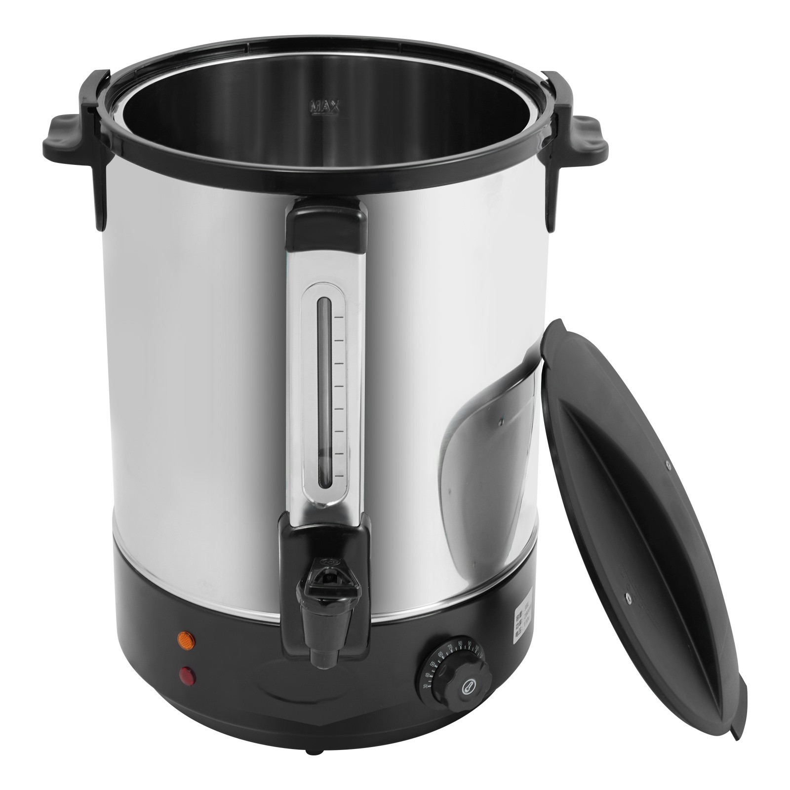 38L Commercial Eletric Hot Water Dispenser Countertop Water Boiler 110V Black