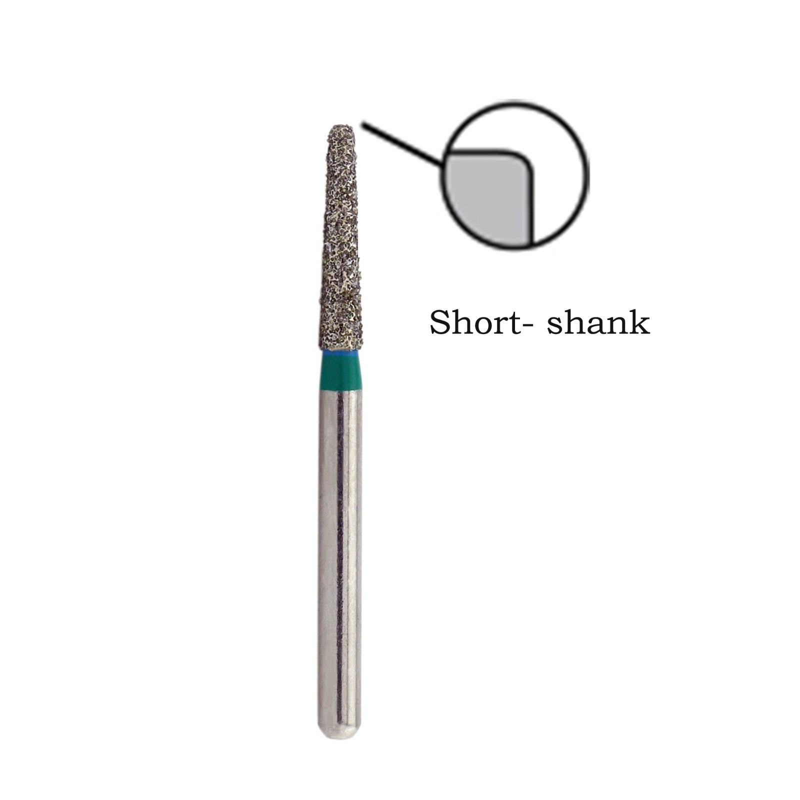 10pcs/pk Dental Diamond Burs FG 847KR-016C Modified Flat Taper Coarse High Speed