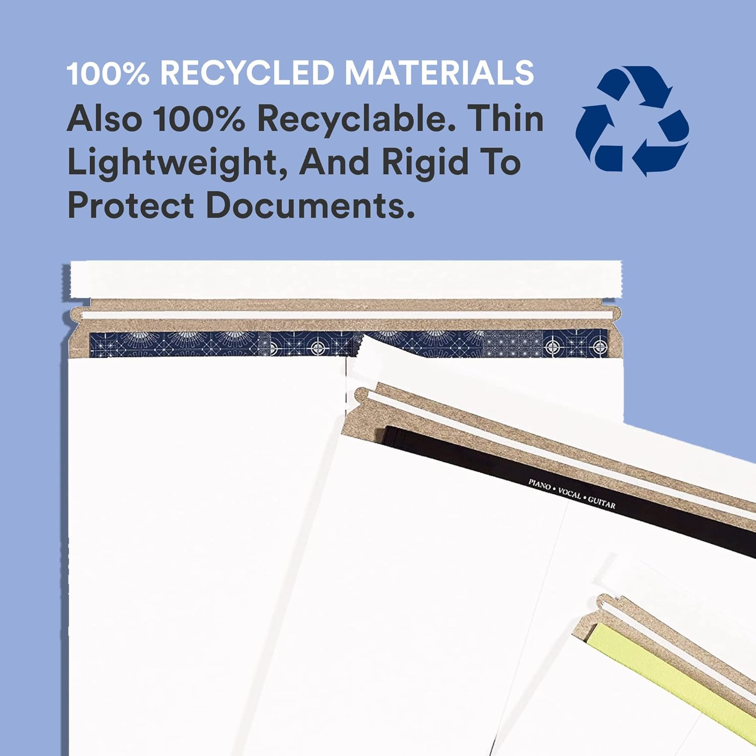 Stayflat Mailer, 9.75″L X 12.25″W, Pack of 100 | Stayflats Envelope Keeping Phot