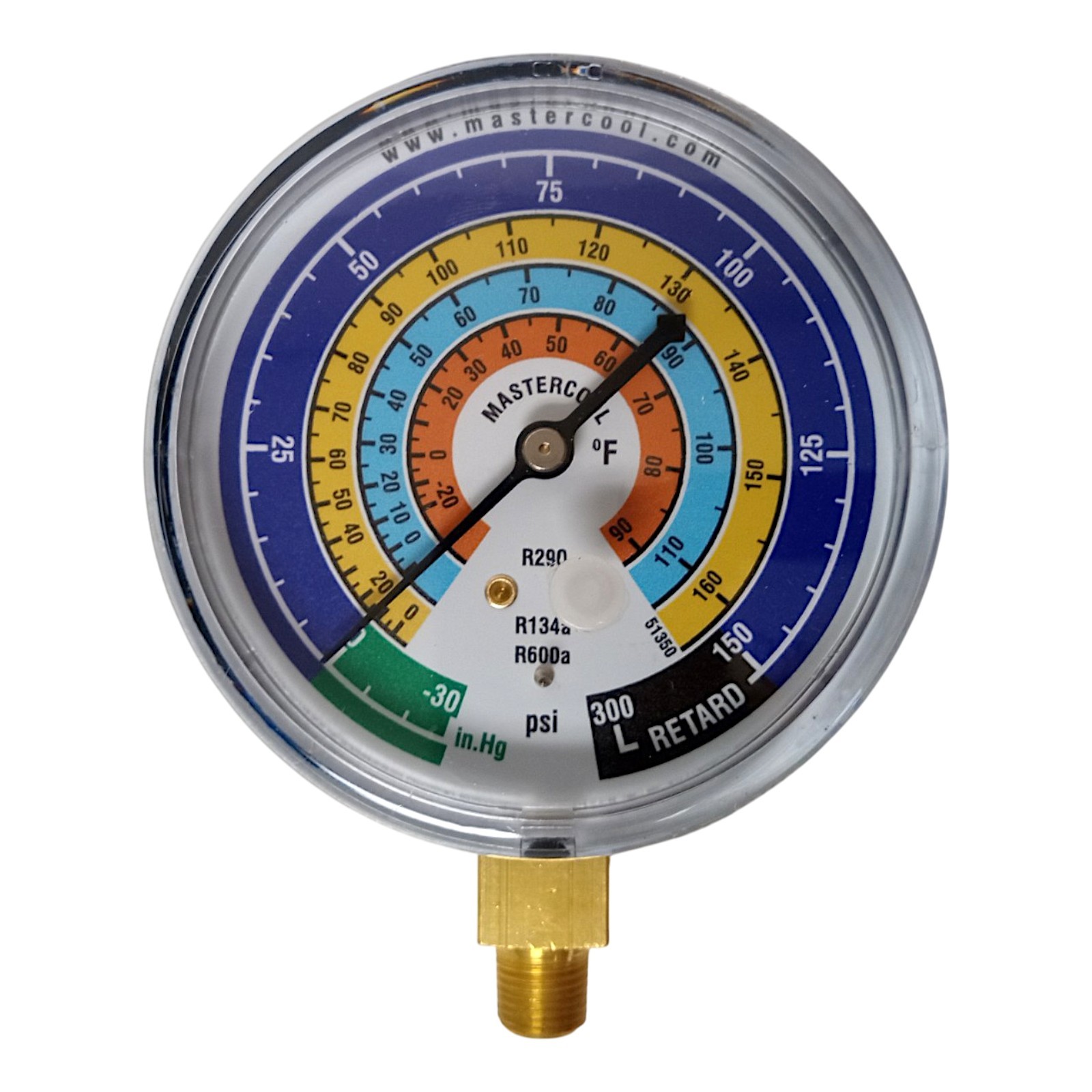 Mastercool 51350 Manifold Low Side Gauge R600a R290 R134a
