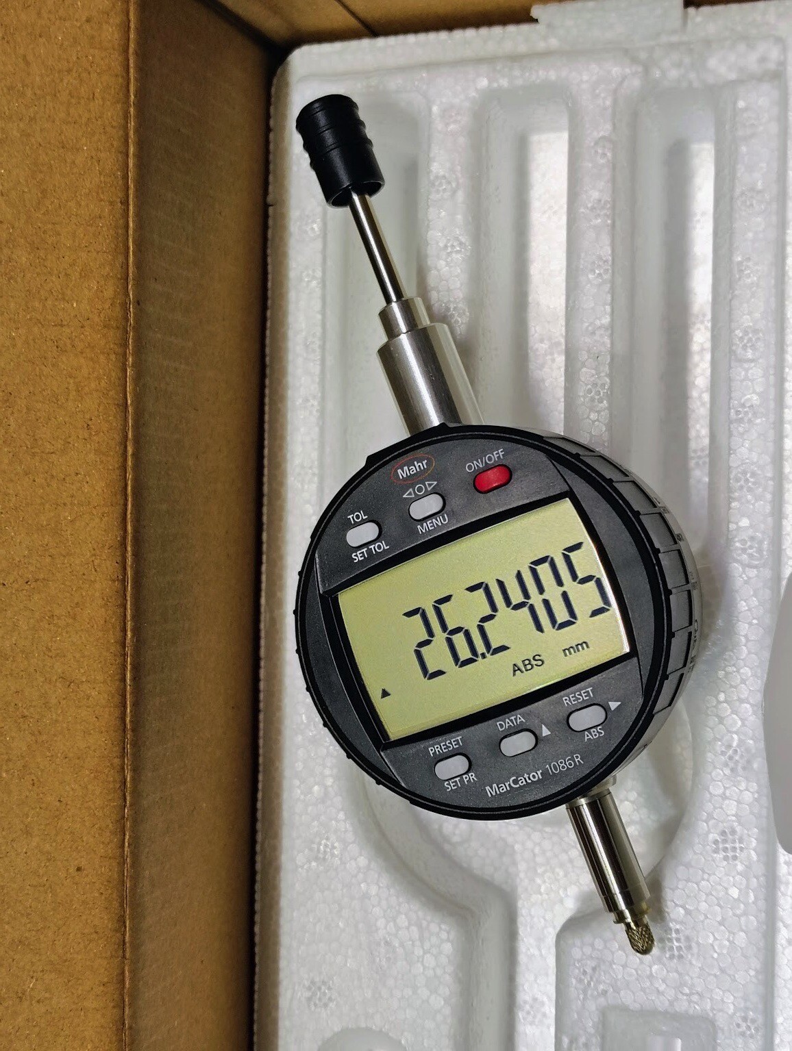 New Mahr Federal Digital Go No-Go Indicator 0-1” / 0.00002″ 0-25mm *No Spring*