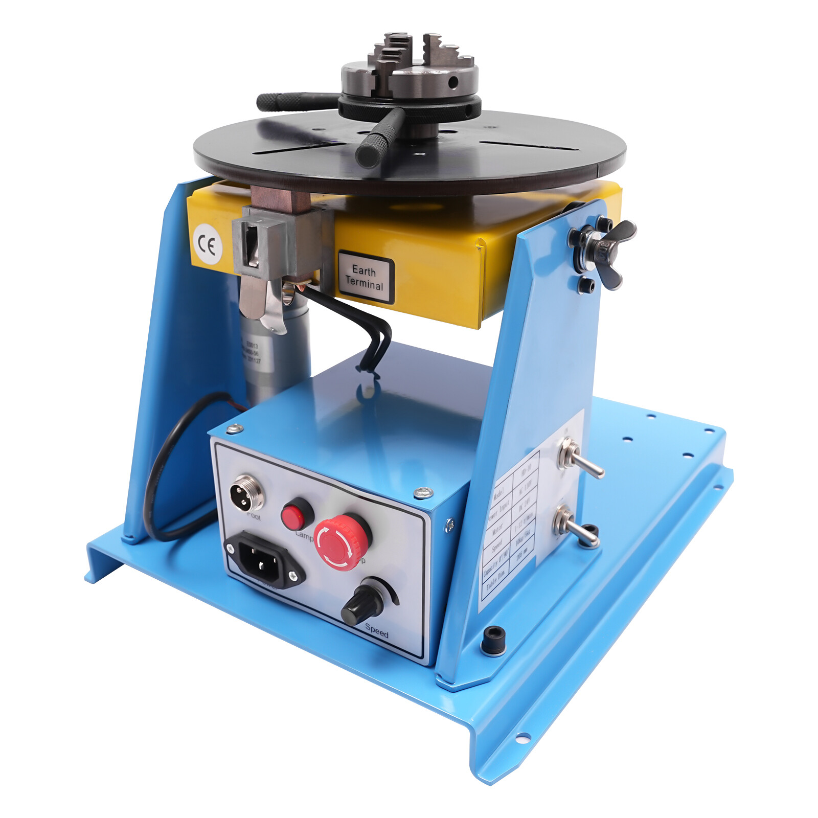 10KG Rotary Welding Positioner Turntable Table Welding Position 0-90° 1-12rpm