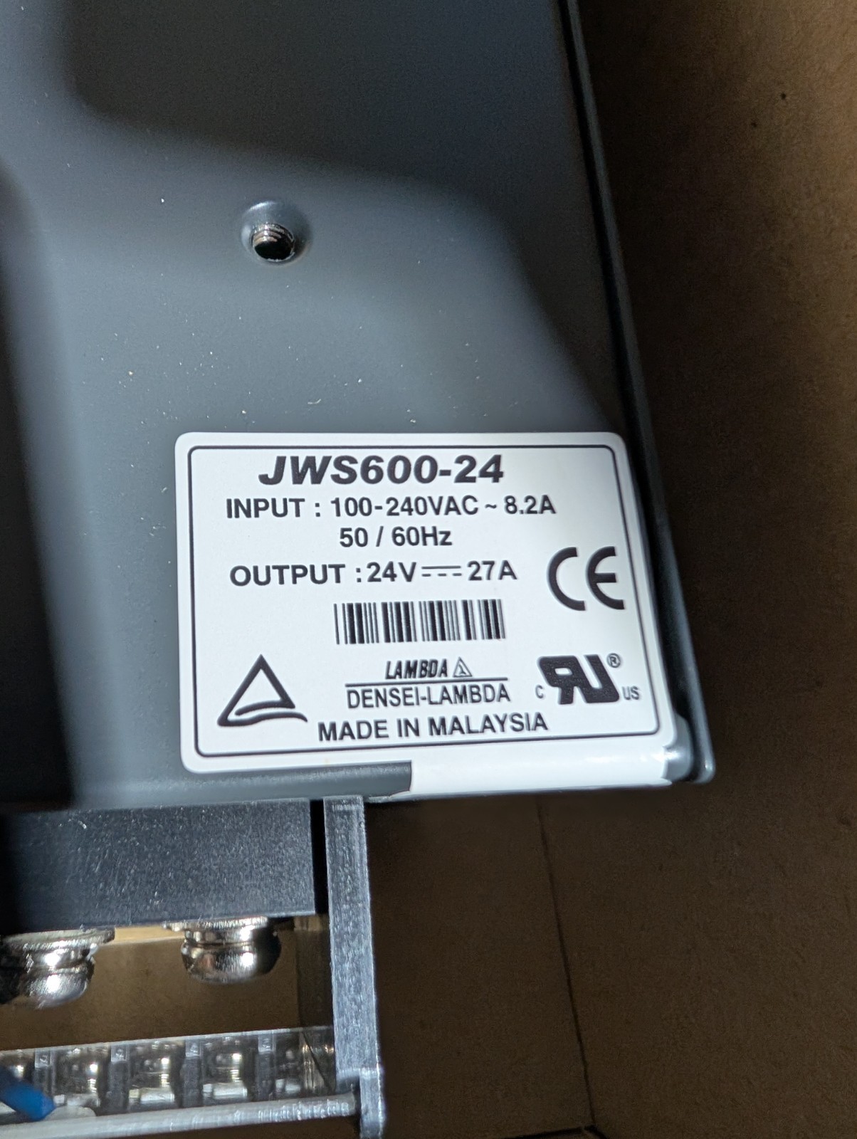 TDK Lambda JWS600-24 AC DC open frame switching Power Supply w/ 27A output #P19
