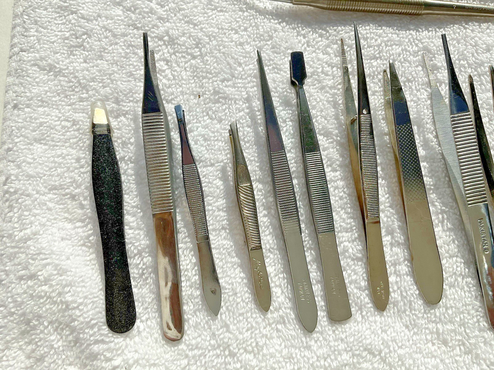 34 Lot of 34 Vintage Branded Dental Tools Picks Tweezers