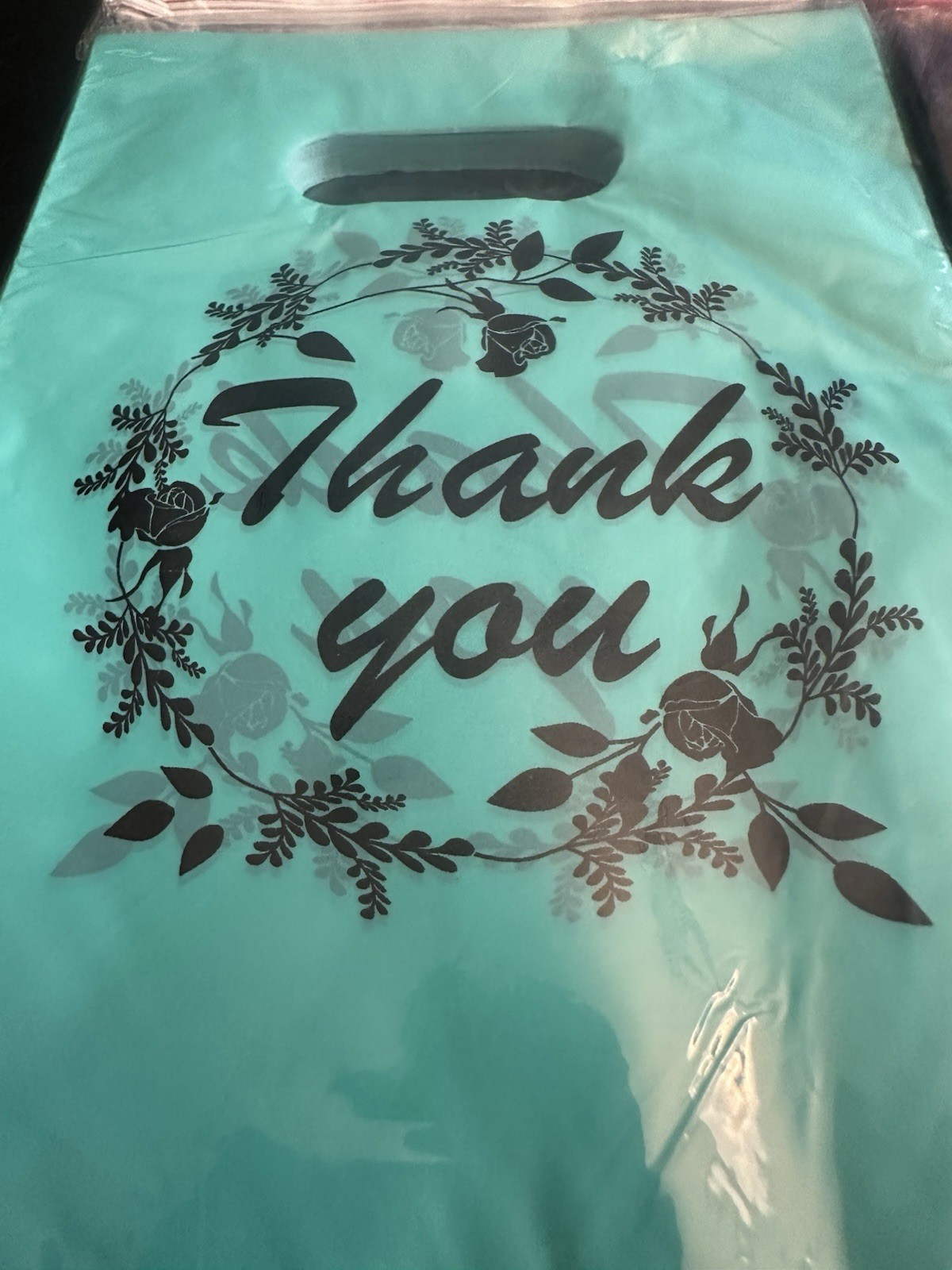 5.9×7.9in-5.91×7.8 inPlastic Gift Bags with Handles for Jewelry, Retail Business