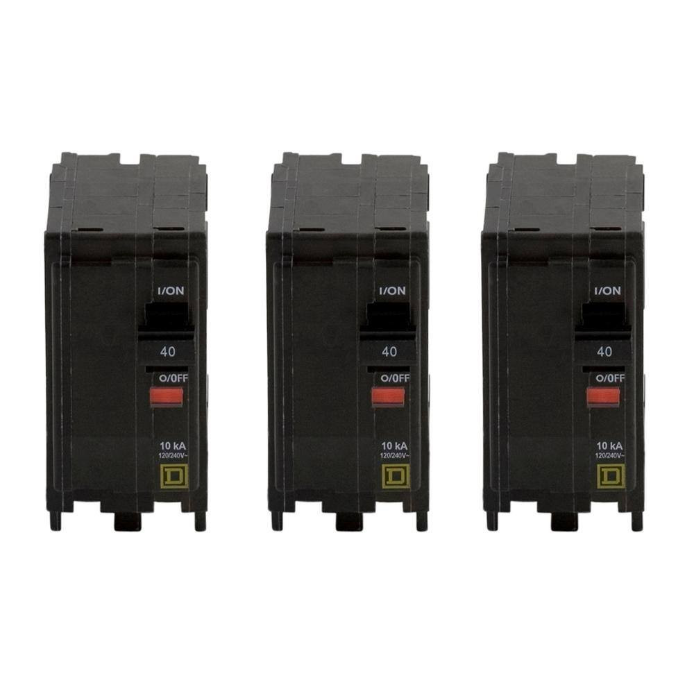 QO 40 Amp 2-Pole Circuit Breaker (3-Pack) Free Shipping New