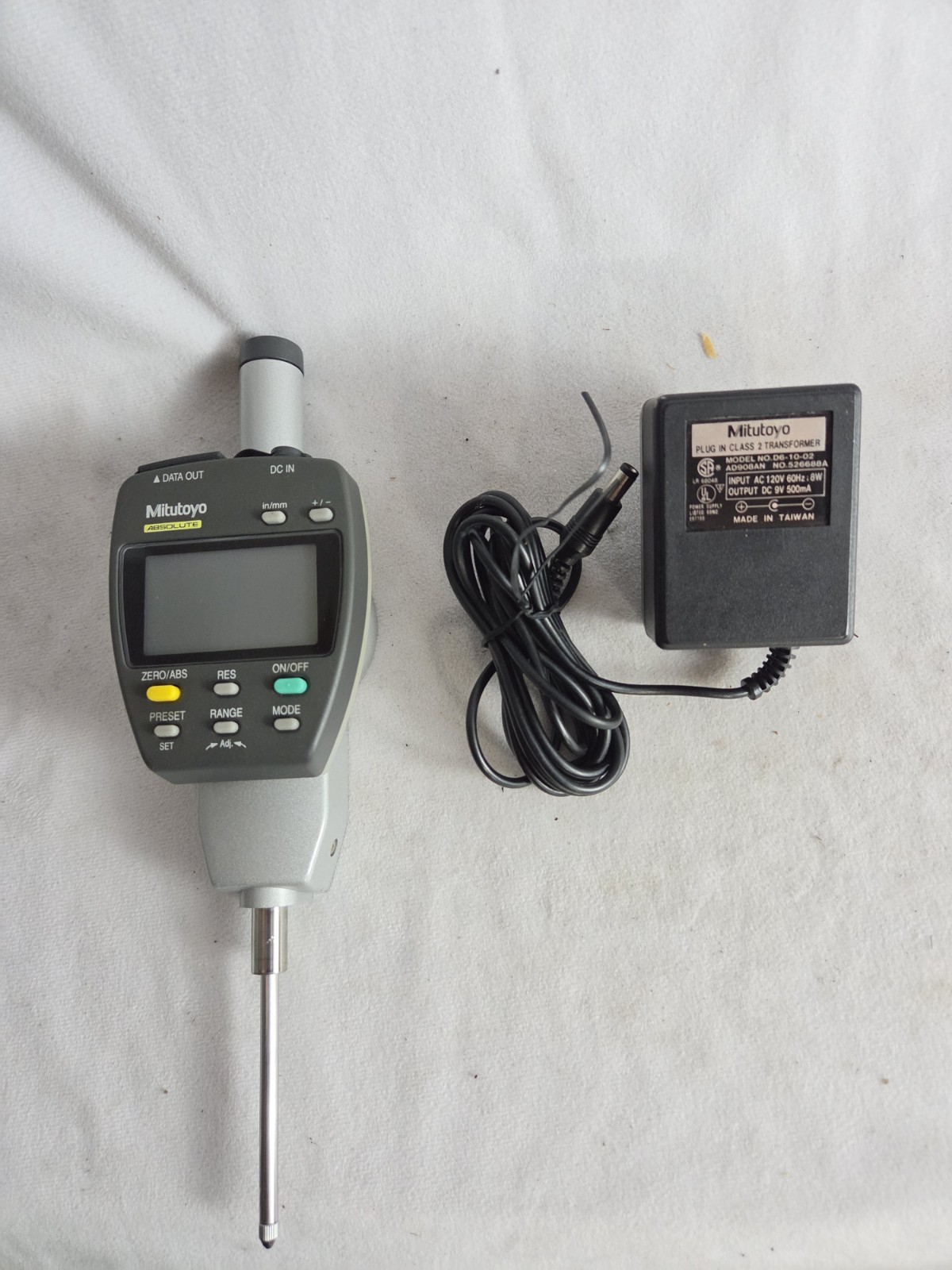 Mitutoyo 2″ 50mm ID-F150E 543-554-1 Digital Indicator W/Power Cord
