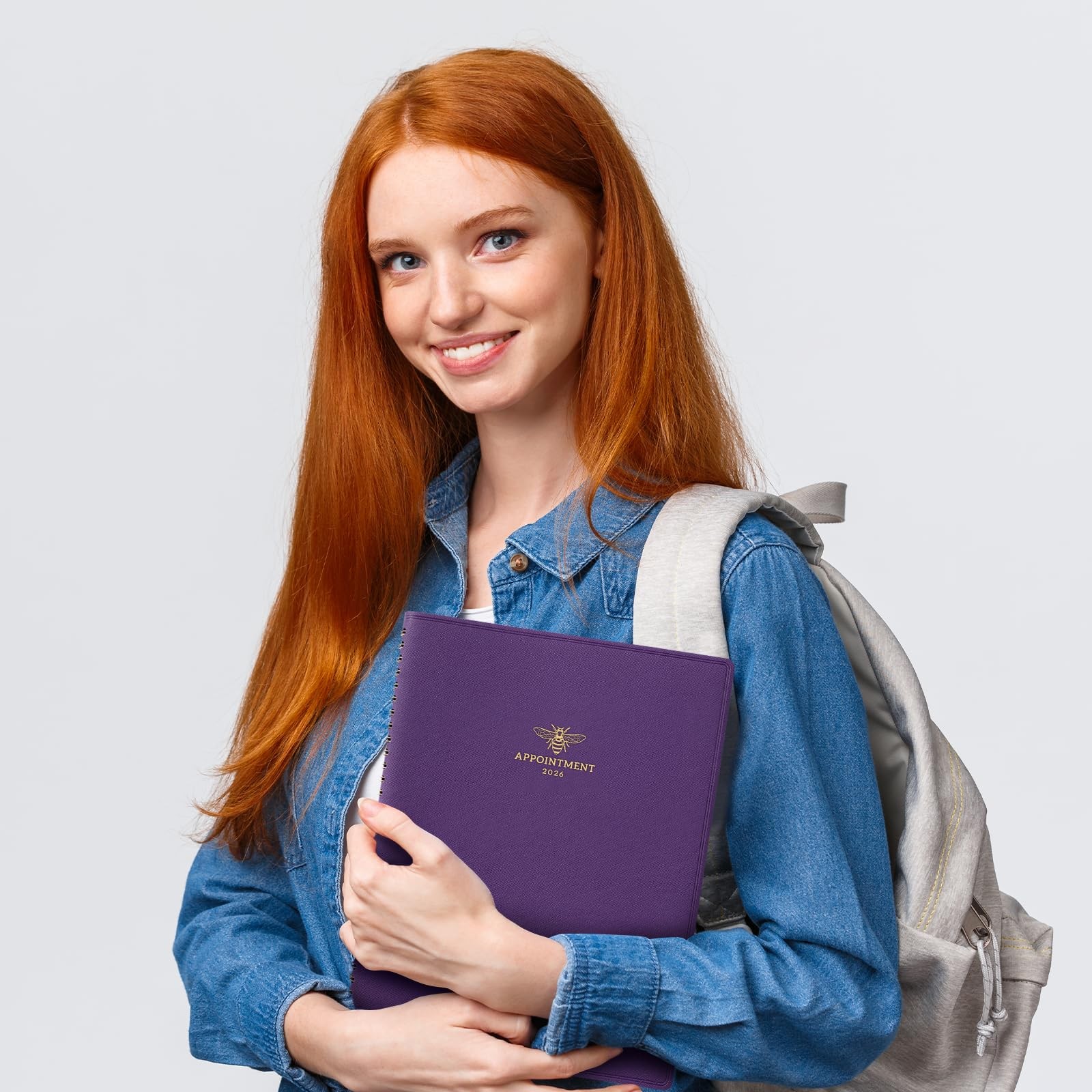 2026 Appointment Book – 30 Minutes-Hourly, 8.26″ x 10.7″, Purple:8″ x 10″