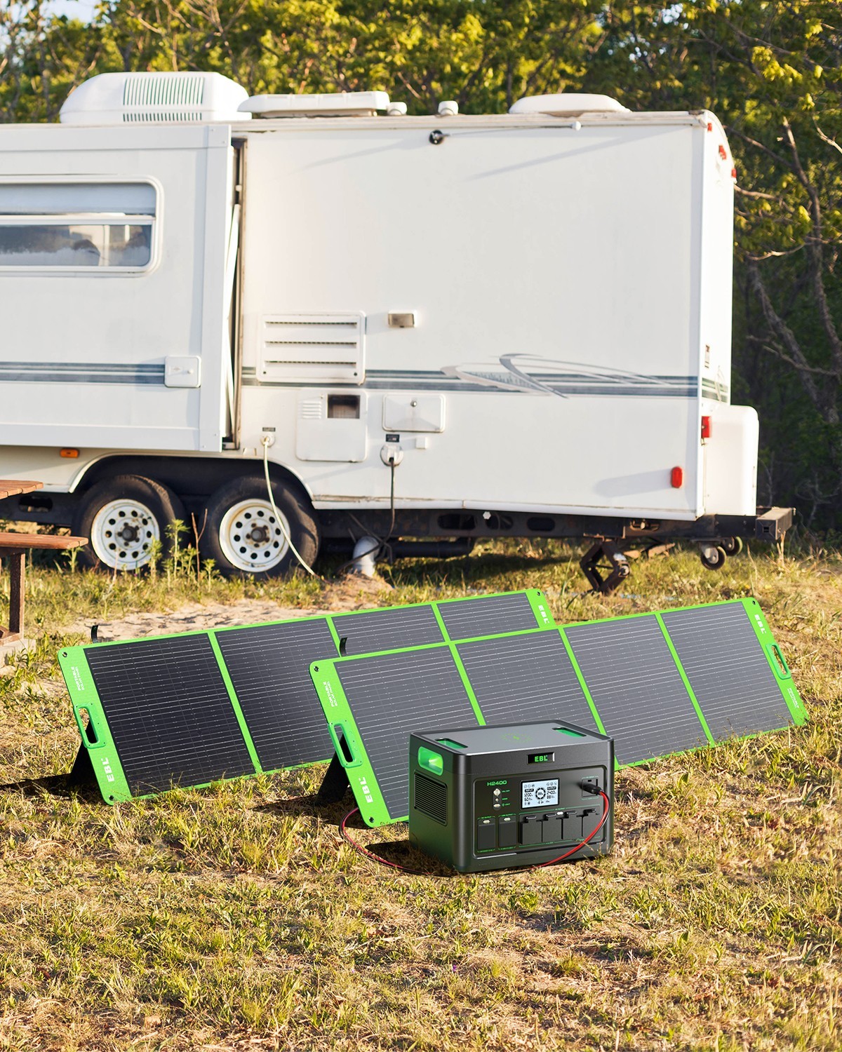 2400W 1843.2Wh Power Station Portable Solar Generator RV LiFePO4 Backup Battery