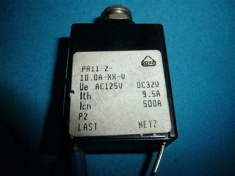 Airpax PA11-2-10. DA-XX-V Circuit Breaker