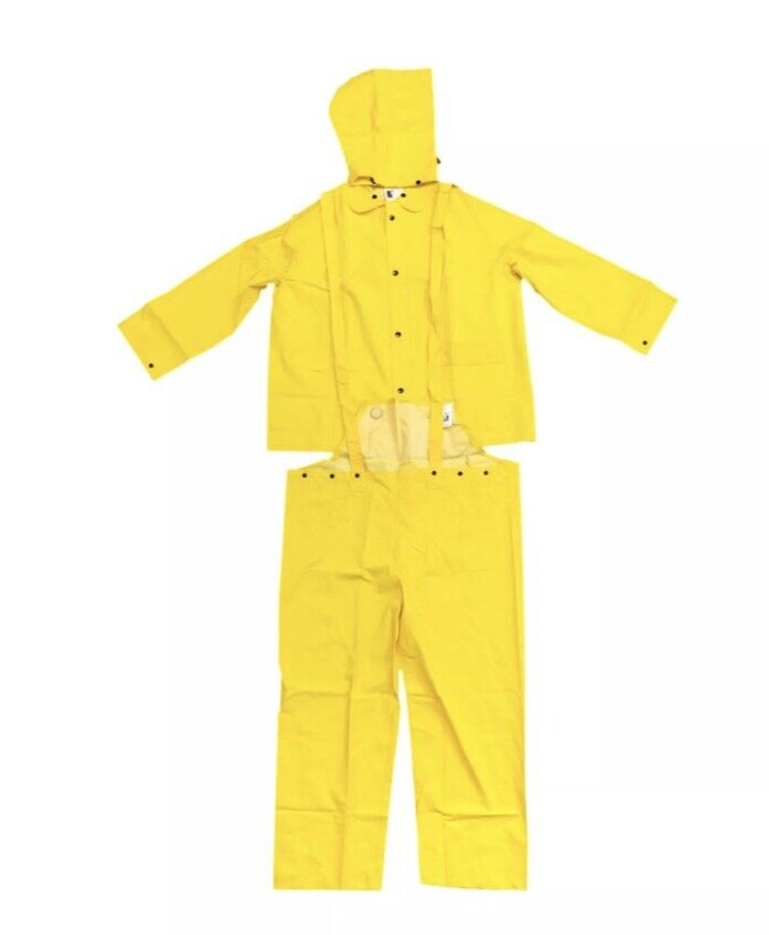 CORDOVA STORMFRONT 3-PC RAIN SUIT JACKET, ZIPPER + SNAP BUTTONS, SIZE M