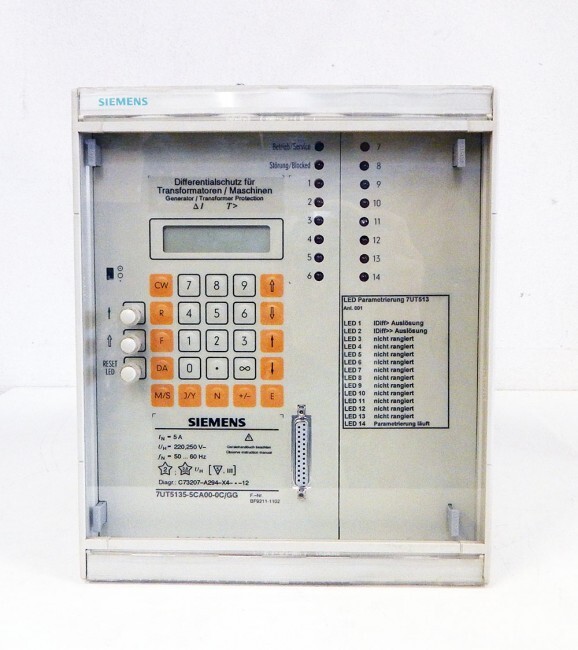 Siemens 7UT5135-5CA00-0C/GG 7UT5 135-5CA00-0C/GG Machine Protection -used-