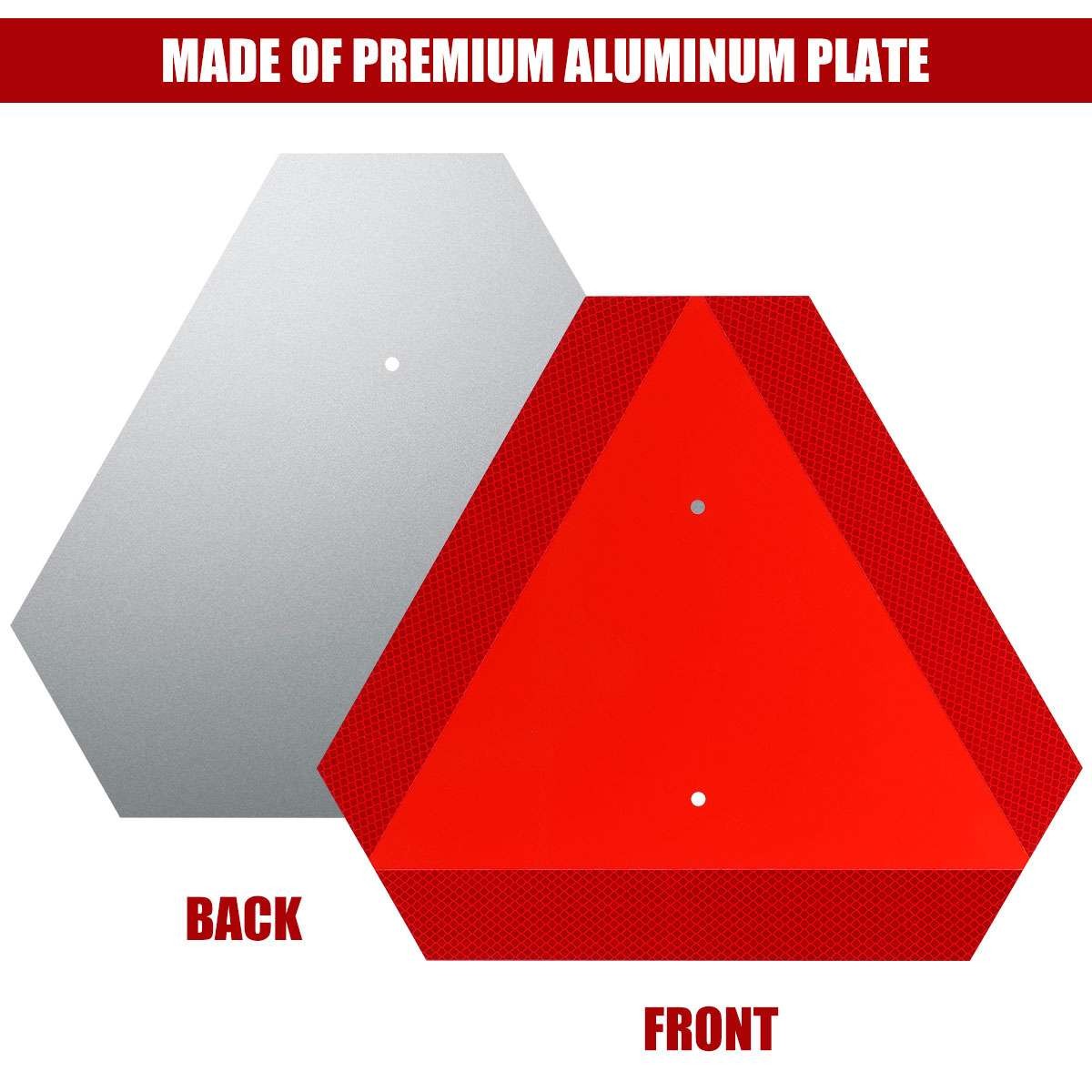 Slow Moving Vehicle Safety Sign,Slow Moving Vehicle Triangle Sign,Aluminum Grade