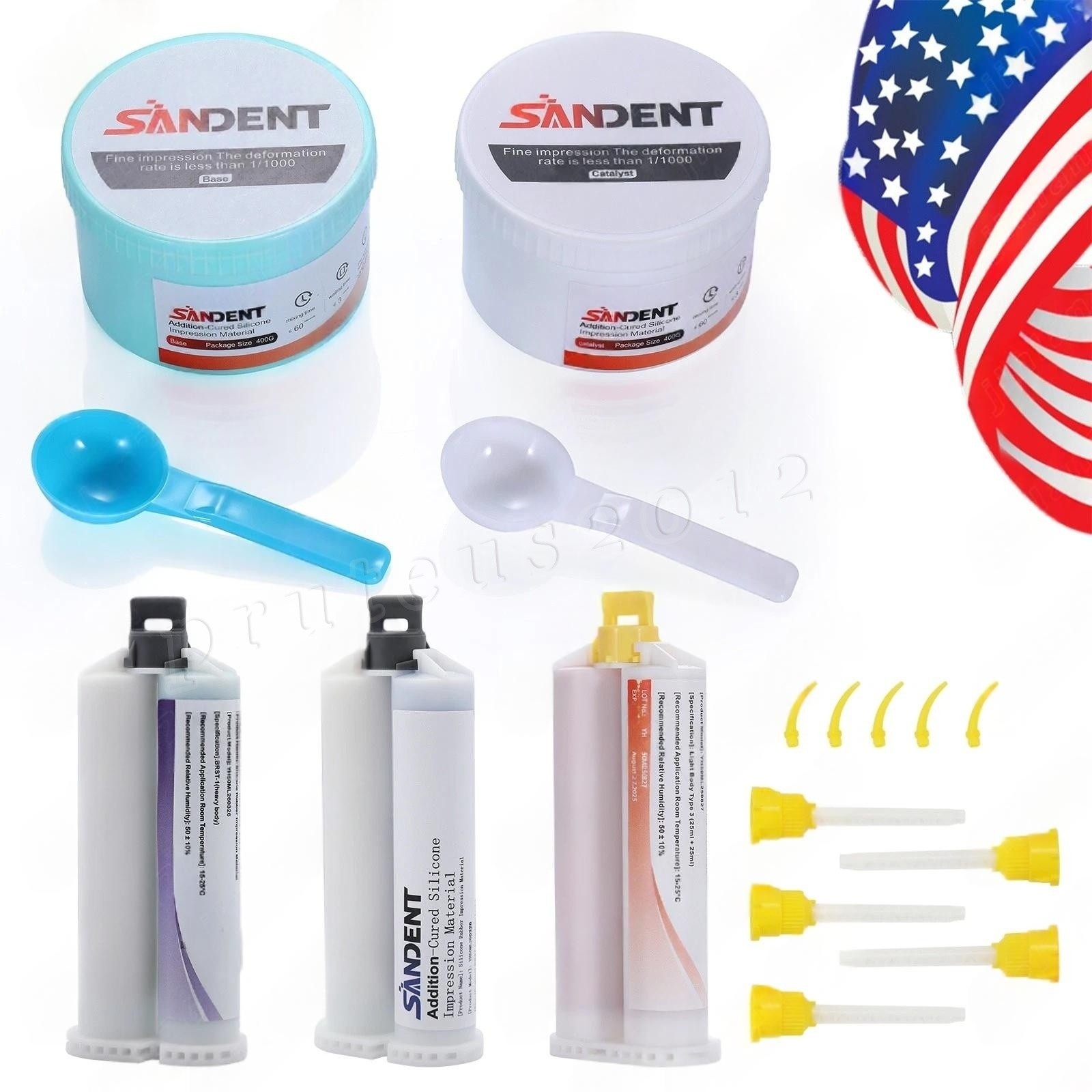 VPS PVS Dental Impression Silicone Material Putty + Light Body Set Fast/Normal
