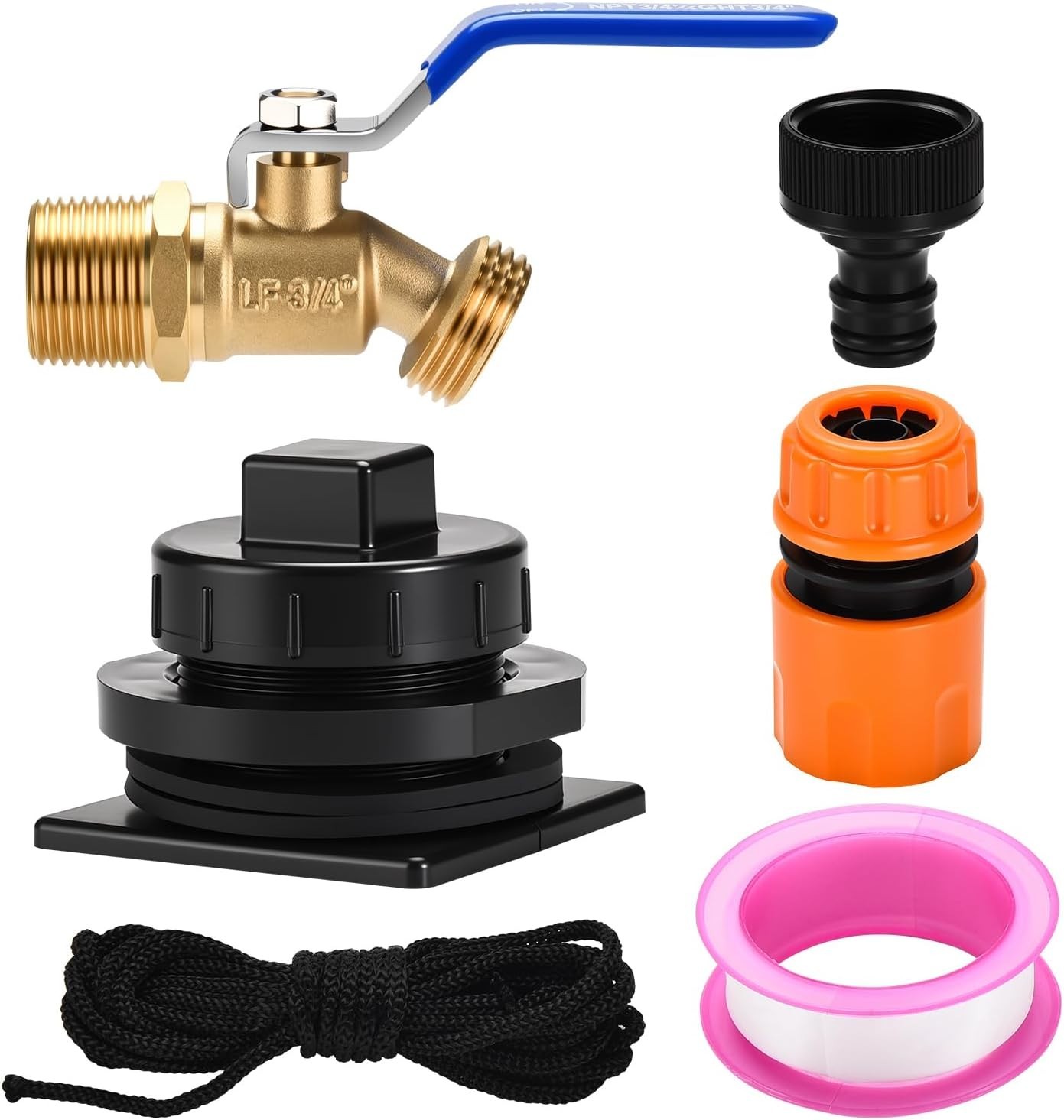 Stock Tank Plug Kit for Rubbermaid 50、70、150、100, 300 Gallon Stock Tank ≥ 2 i…