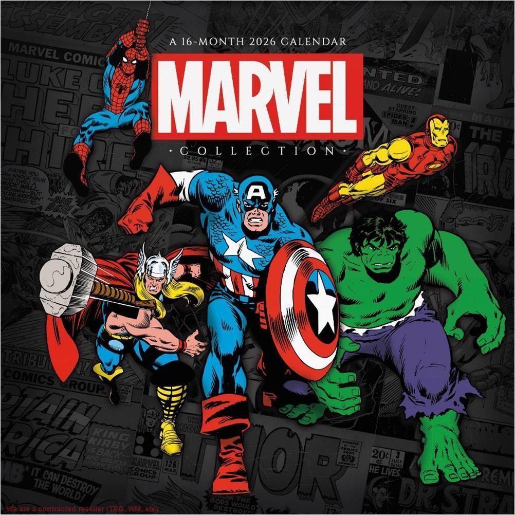 DateWorks 12″x12″ 2026 Marvel Wall Calendar