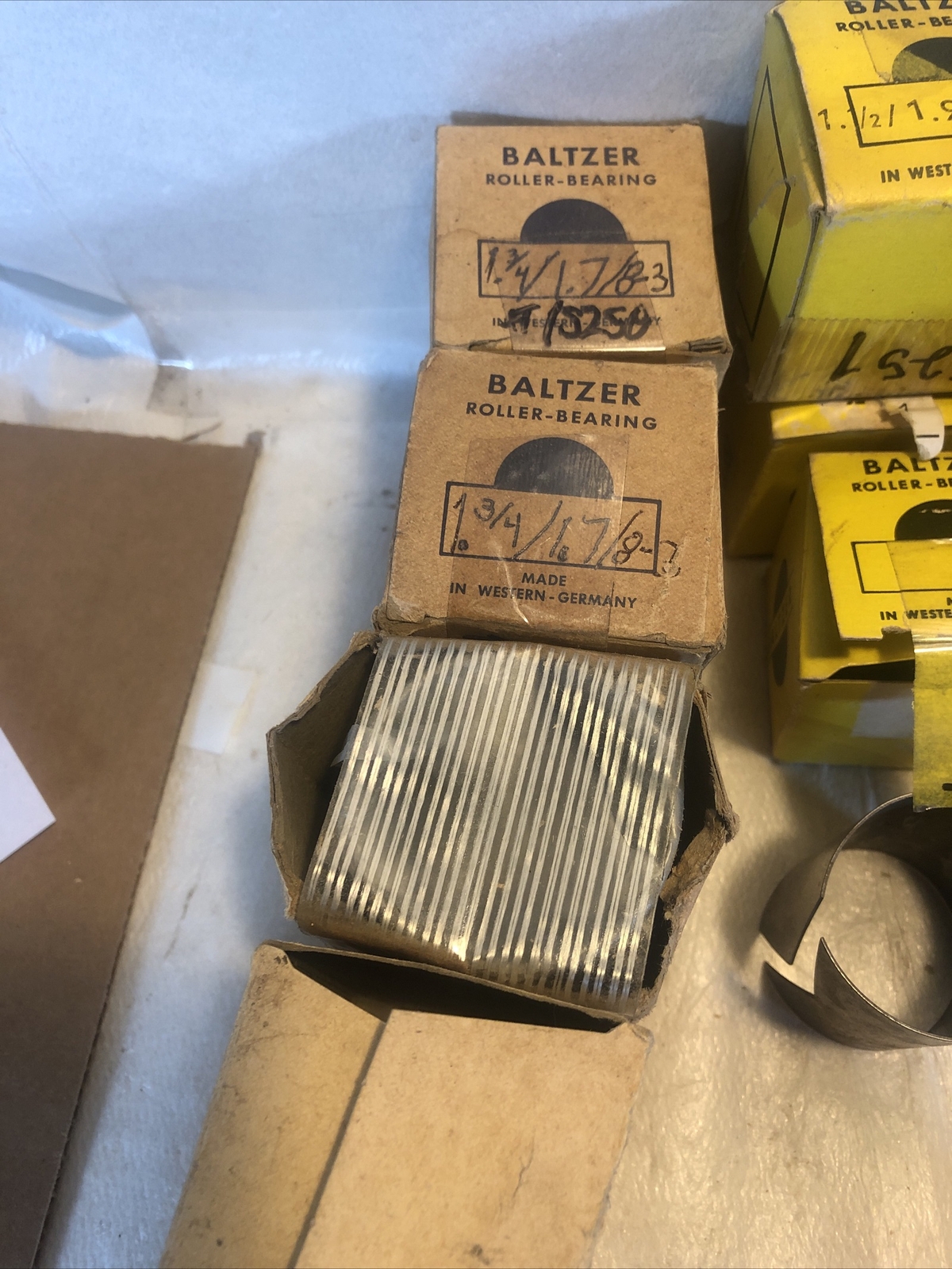 Lot Of Baltzer Roller Bearing 1-5/8×1-3/4×3 1-1/2×1-9/16×2 1-3/4×1-7/8×3