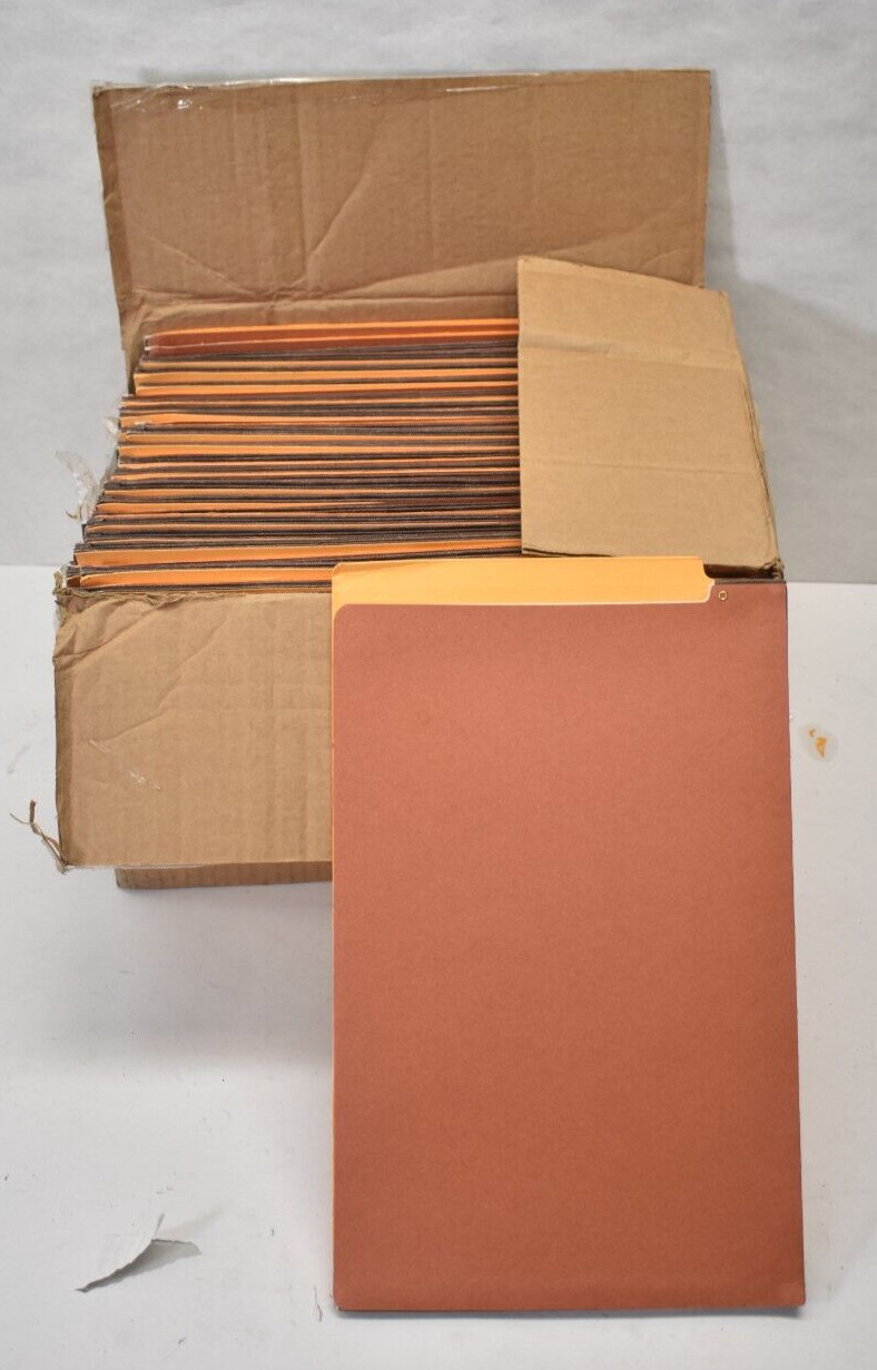 Lot of 50 Filing Envelopes Tri Cut Peach Manila Folders 9-1/2″ x 15″ Organizer