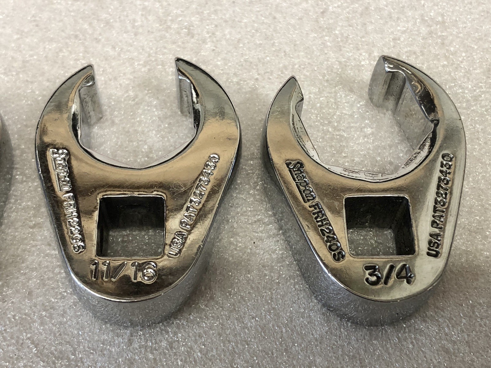7-pc Snap-on Tools 3/8″ Drive SAE Flare Nut Crowfoot Wrench Set (3/8-3/4″) GUC