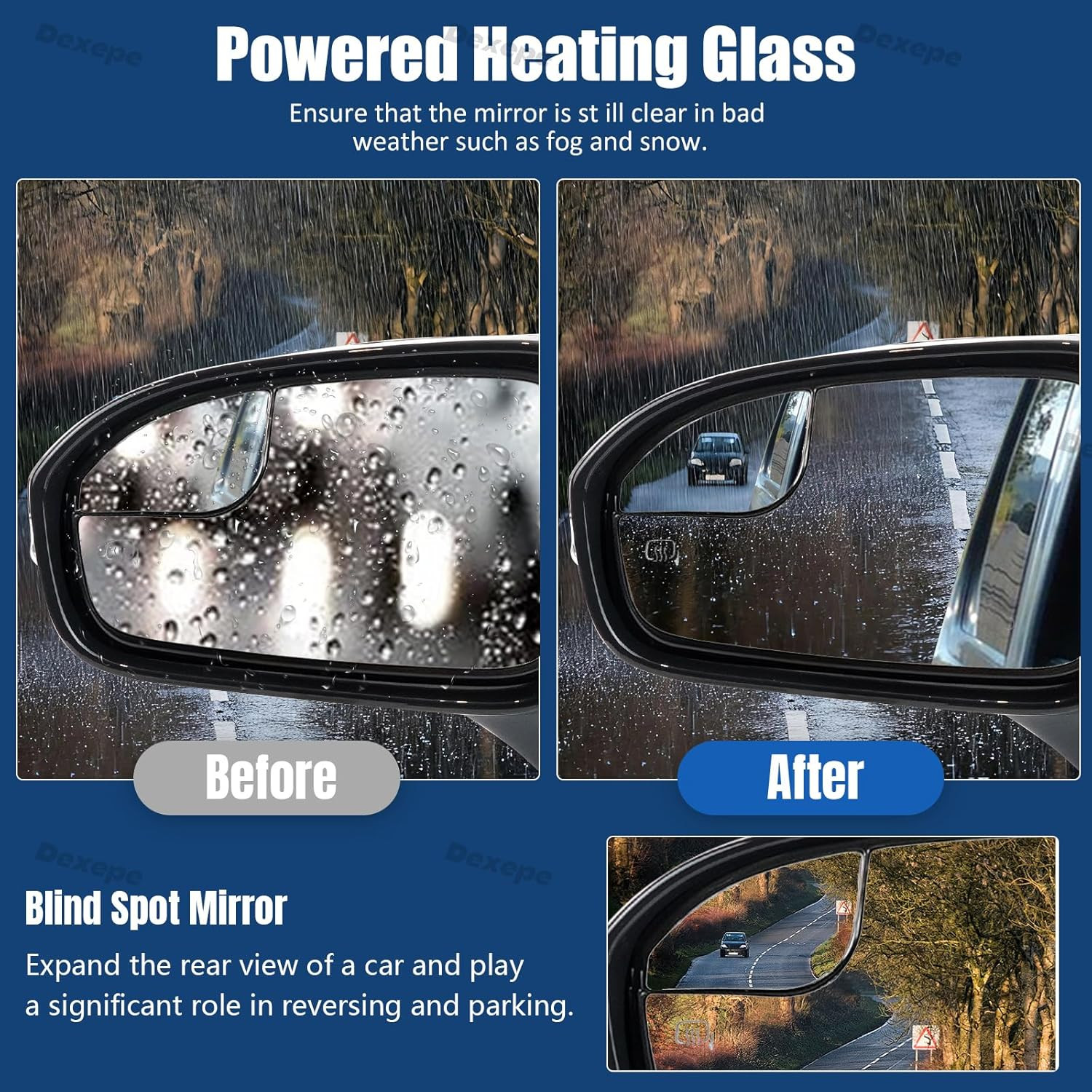 Driver Side Mirror Assembly Compatible with Ford Fusion Sedan 2013-2014 S S Hyb