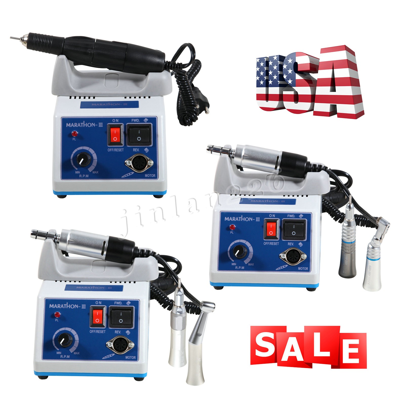 Dental Lab Marathon Electric Micromotor N3/ 35K RPM Motor Polishing Handpiece Or