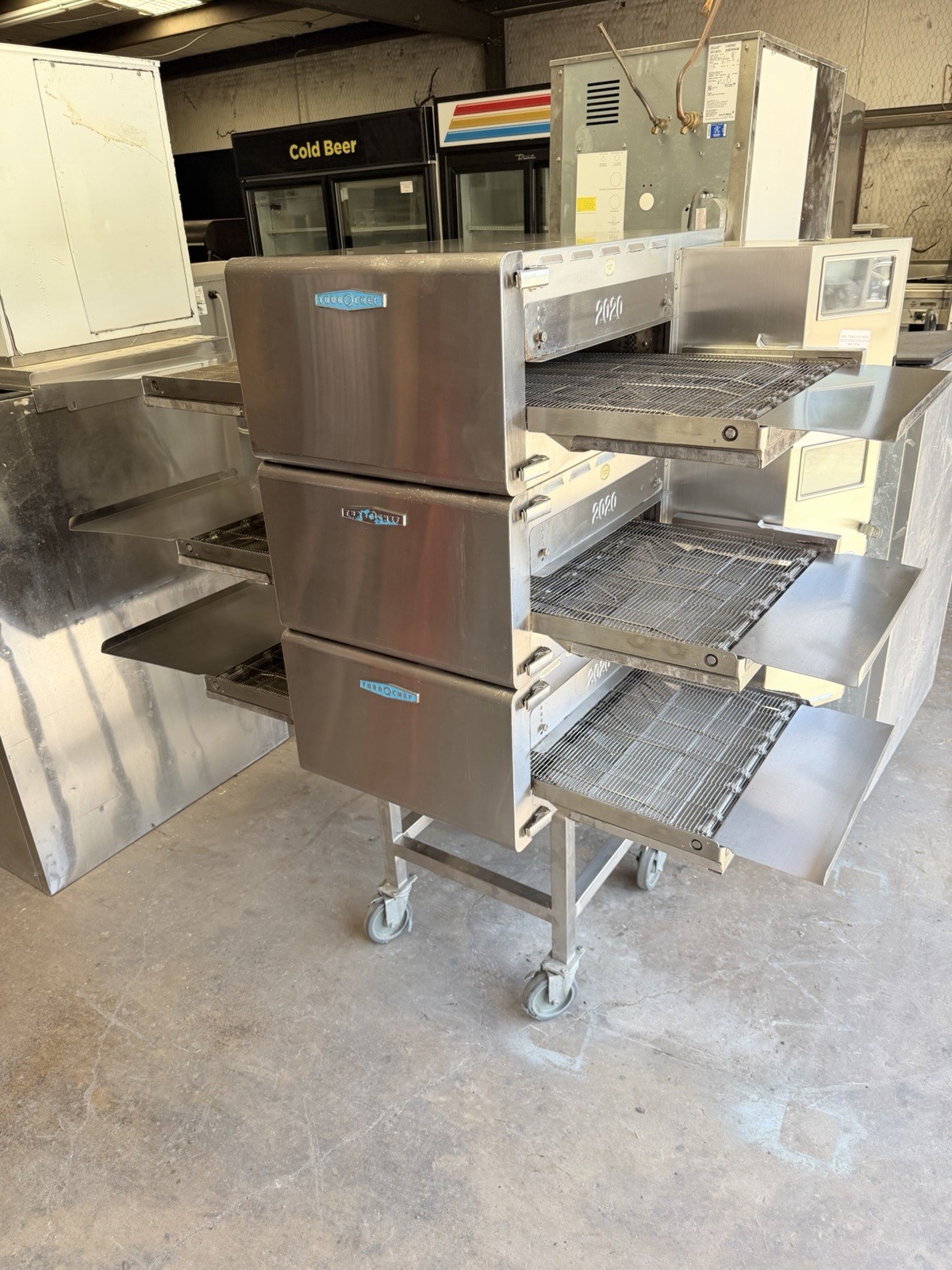 2024 TURBOCHEF HHC2020 TRIPLE STACK ELECTRIC CONVEYOR PIZZA OVEN. WORKS GREAT!