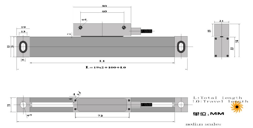 HXX Linear scale For Linear encoder GCS900-1D/2D GCS900-3D Digital Readout TTL