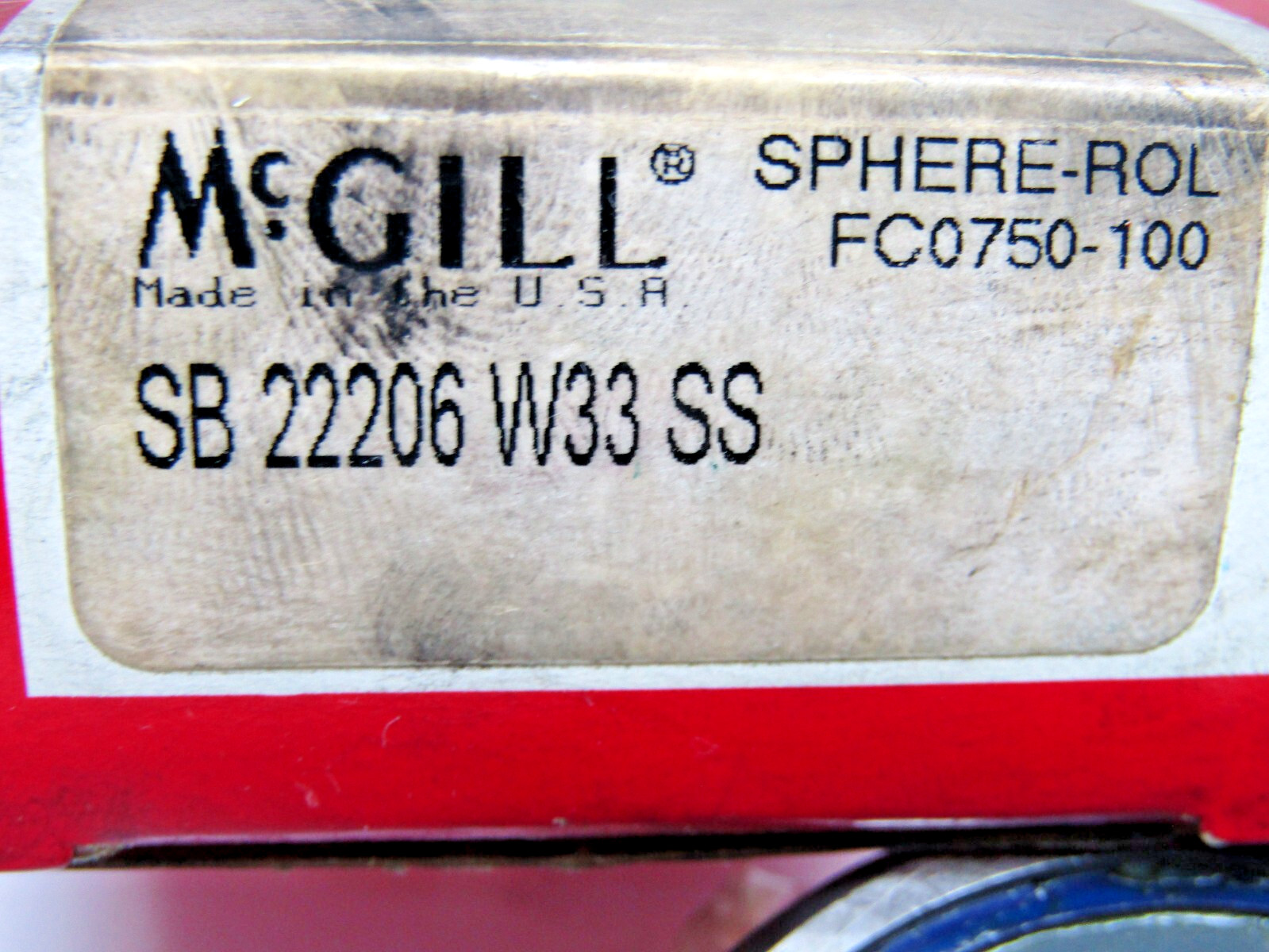 McGill SB 22206 W33 SS 30 mm X 62 mm X 20 mm Spherical Roller Bearing