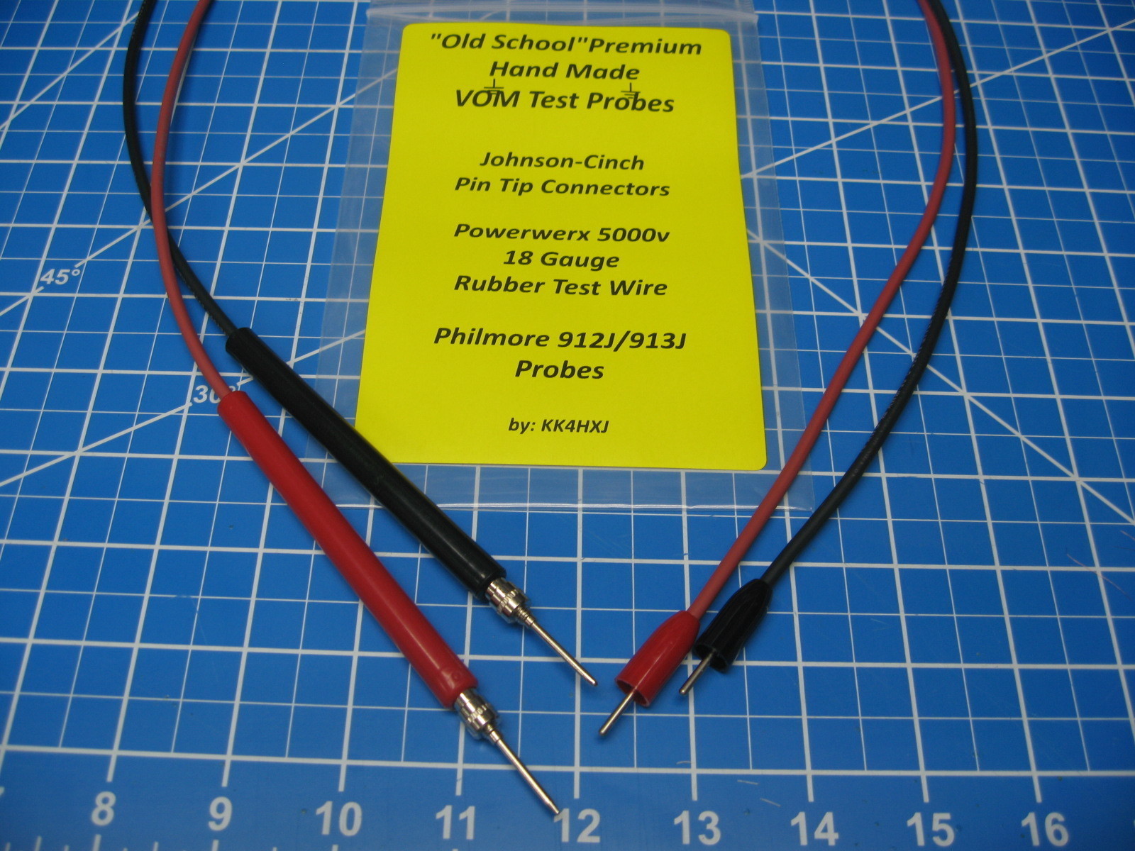 Custom VOM/DVM Test Probe – Vintage Gear – Pin Tip Plug to Philmore 912J & 913J