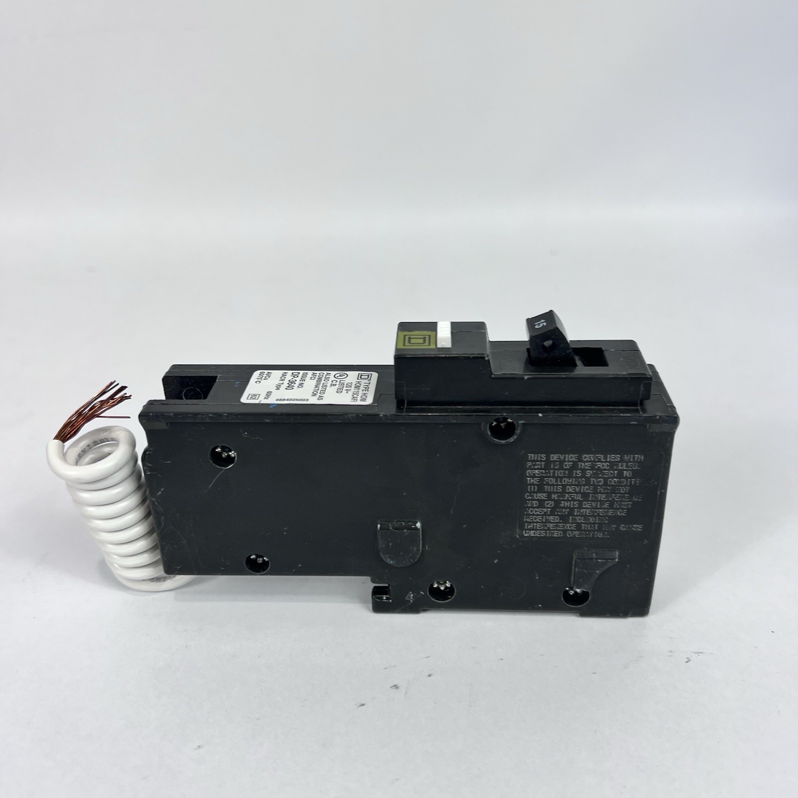 New Square D HOM115CAFI Circuit Breaker & Arc-fault Circuit Interrupter