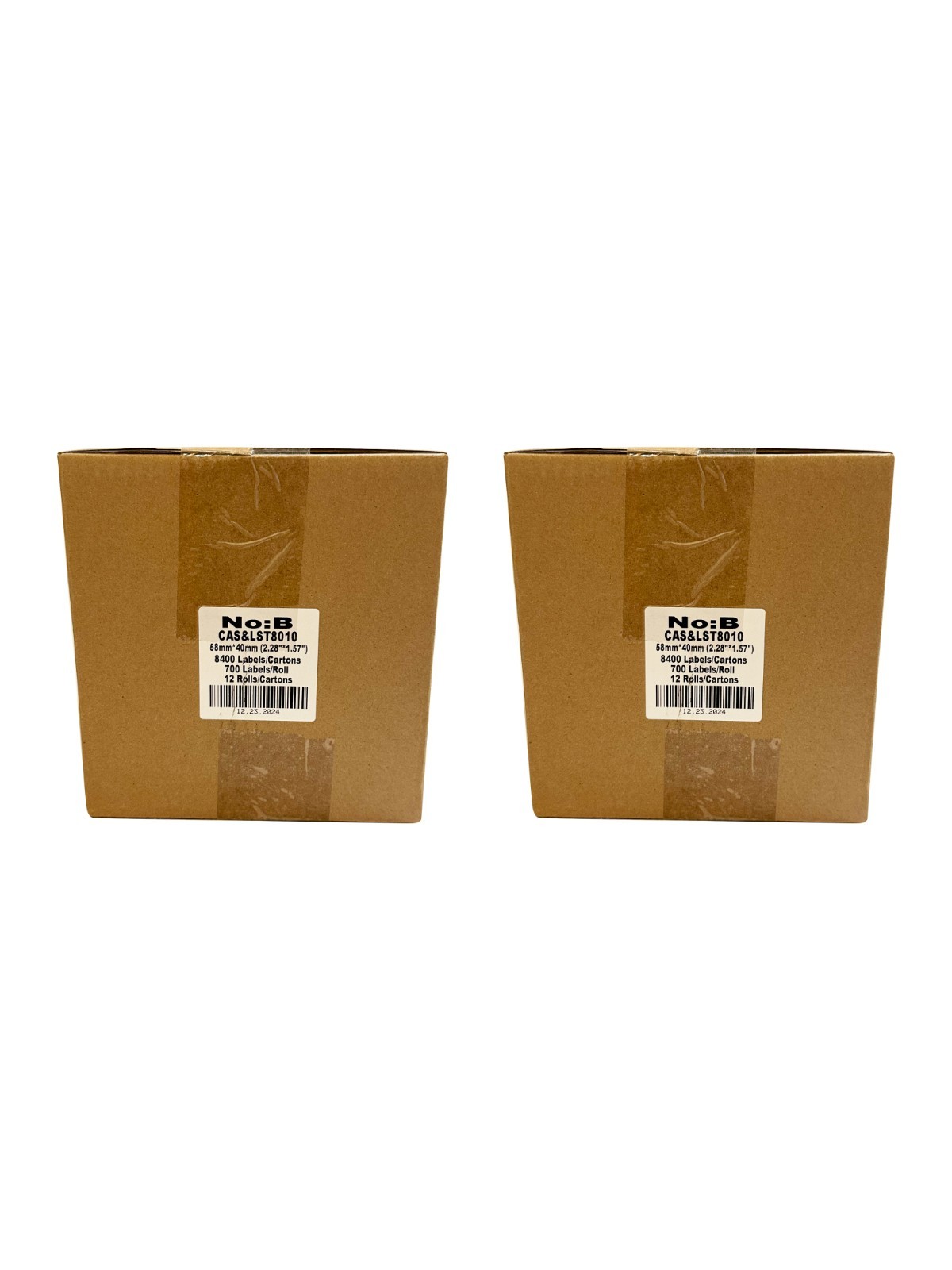 CAS LST-8010 Printing Scale Label, 58 x 40 mm, UPC 24 Rolls Per Case Box