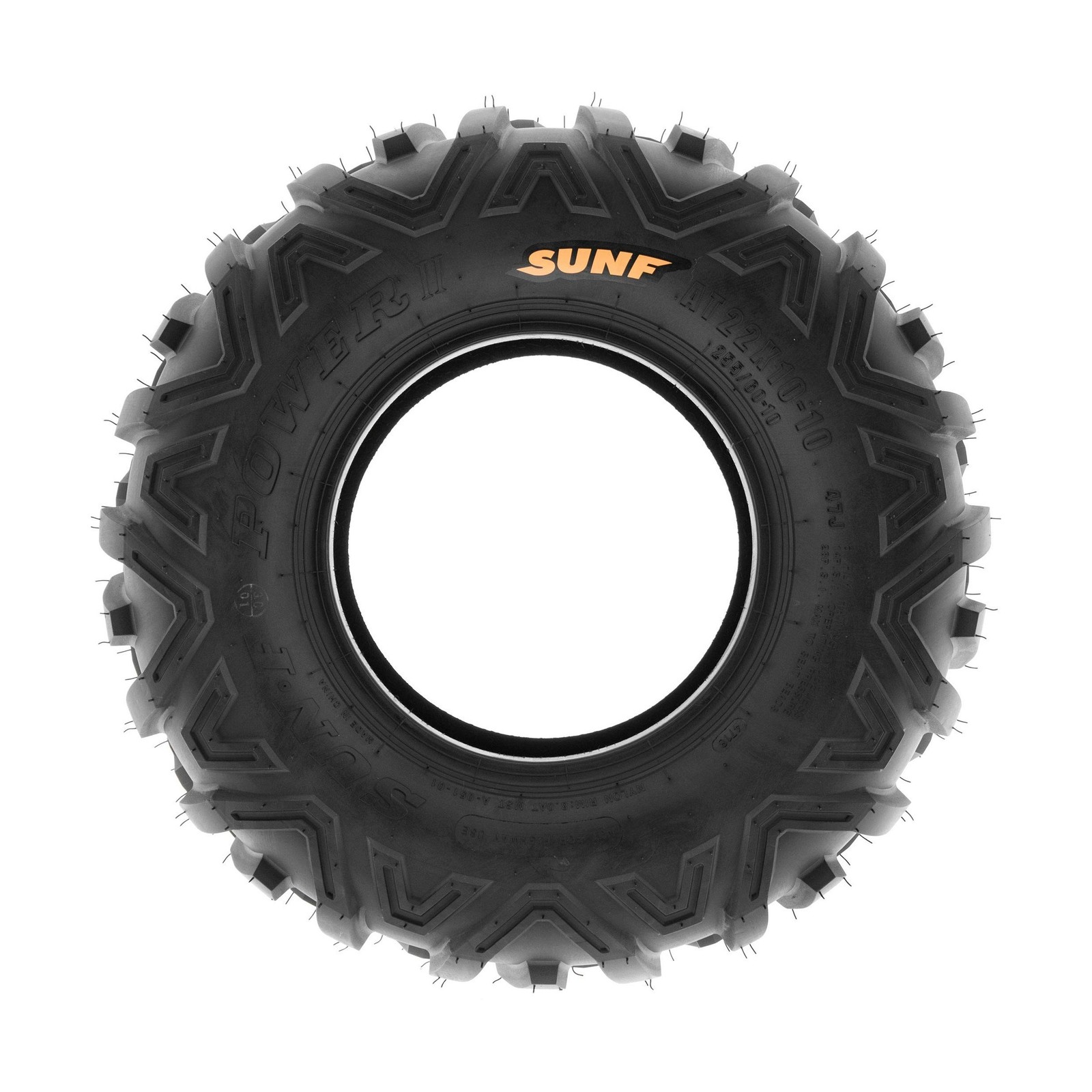 Set of 2 SunF Power.II 18×9.5-8 Lawn Tractor Tires, 6 Ply, Tubeless A051