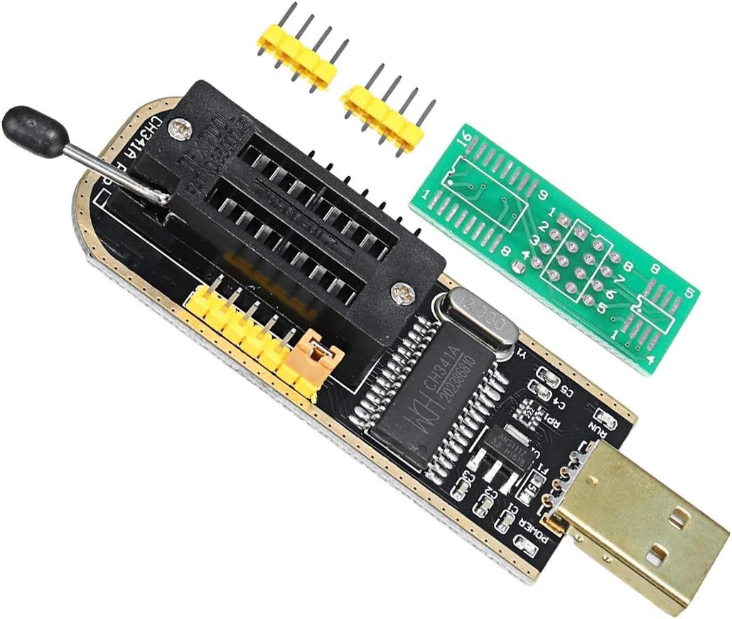 Eeprom Bios Usb Programador Ch341a + Soic8 Clip + 1.8V Adaptador + Soic8 Ada