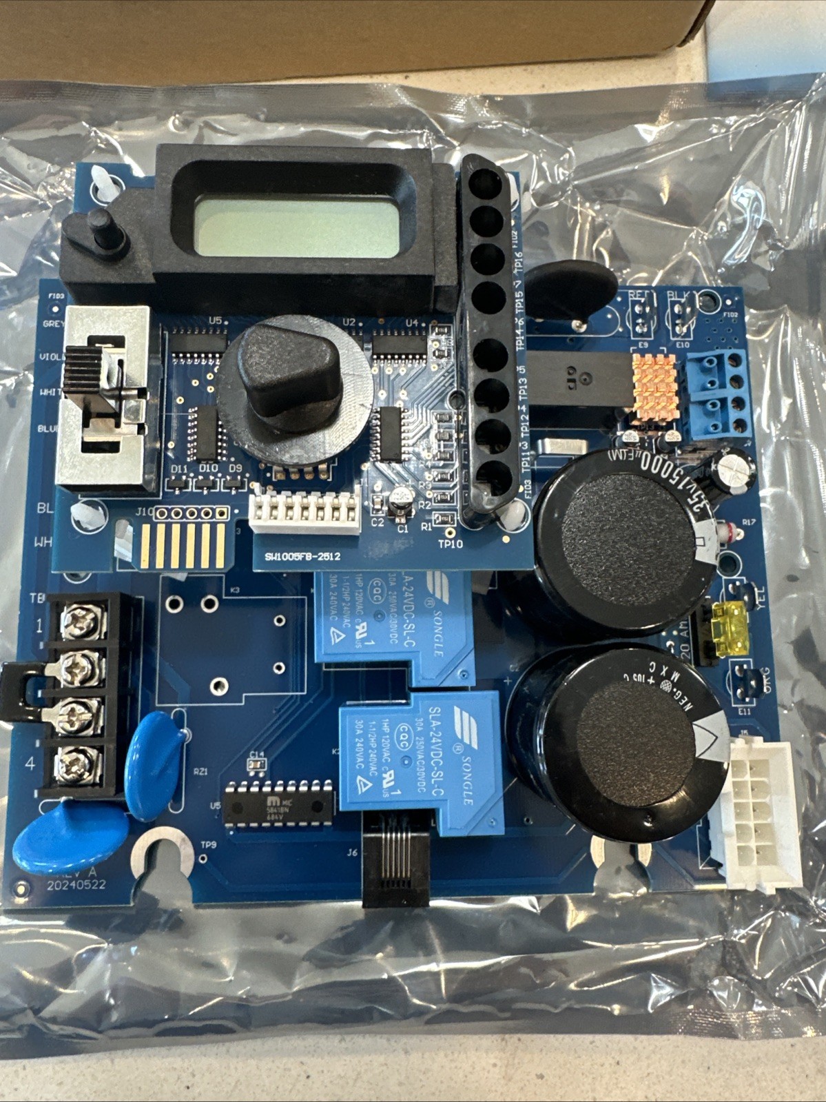 GLX-PCB-RITE GLX-PCB-DSP Aqua Rite Salt Chlorinator Control Board Tested