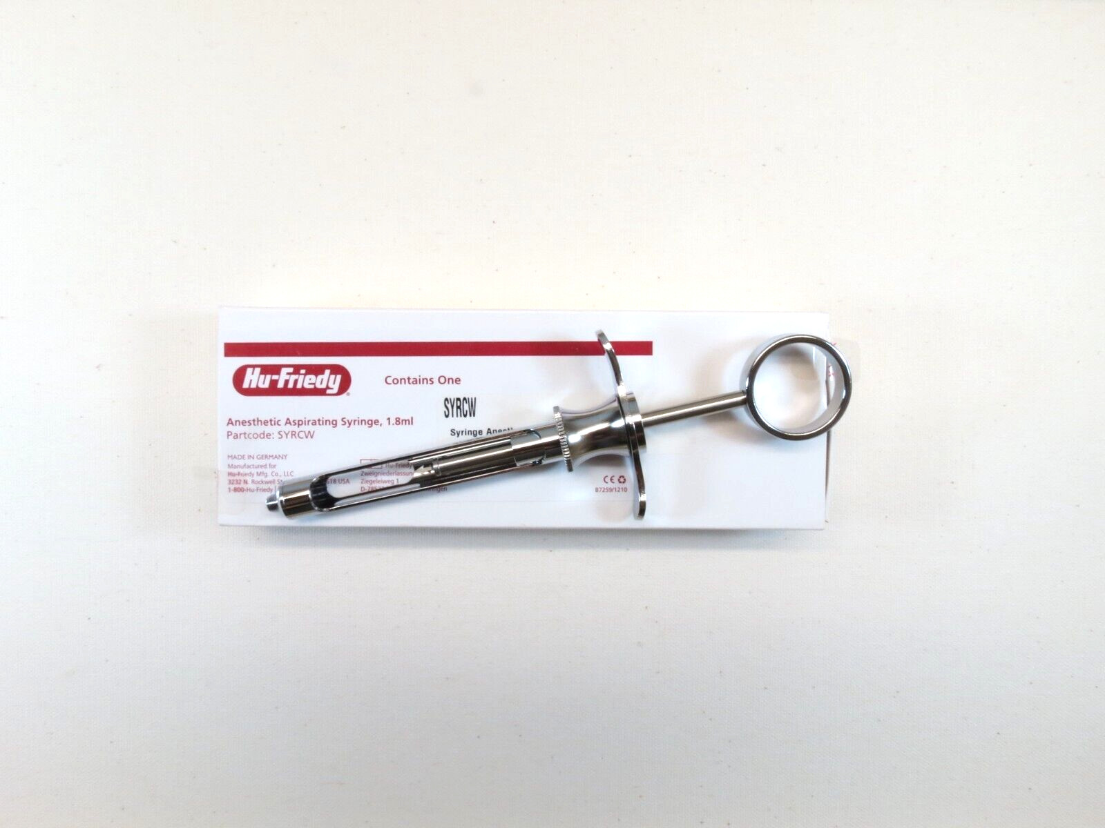 HU FRIEDY Aspirating Anesthetic Syringe Type CW | SYRCW