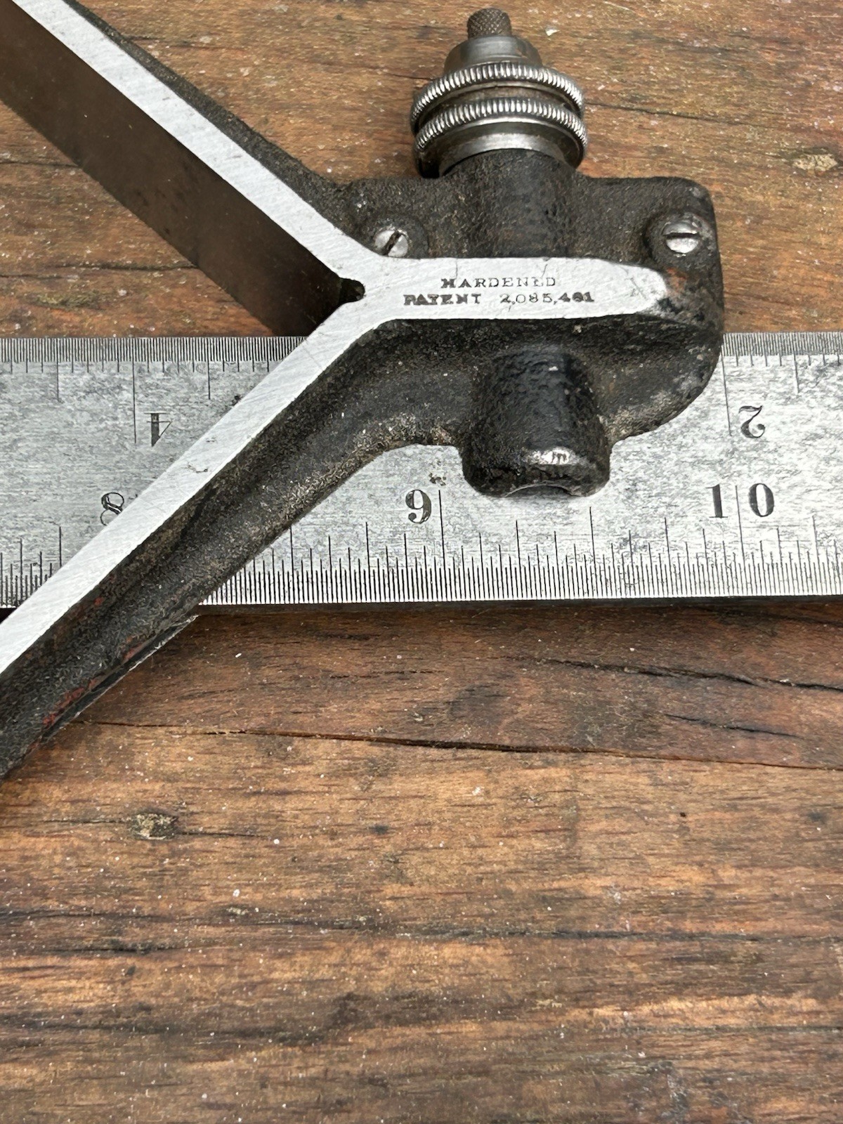 VINTAGE STARRETT 3 PIECE COMBINATION SQUARE. FAST FREE SHIPPING