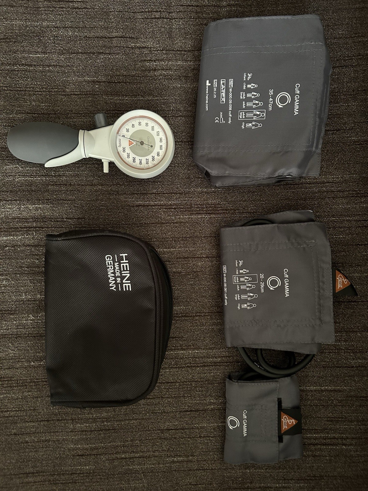 HEINE GAMMA G5 Sphygmomanometer Kit w/ Adult, Large Adult & Pediatric Cuff