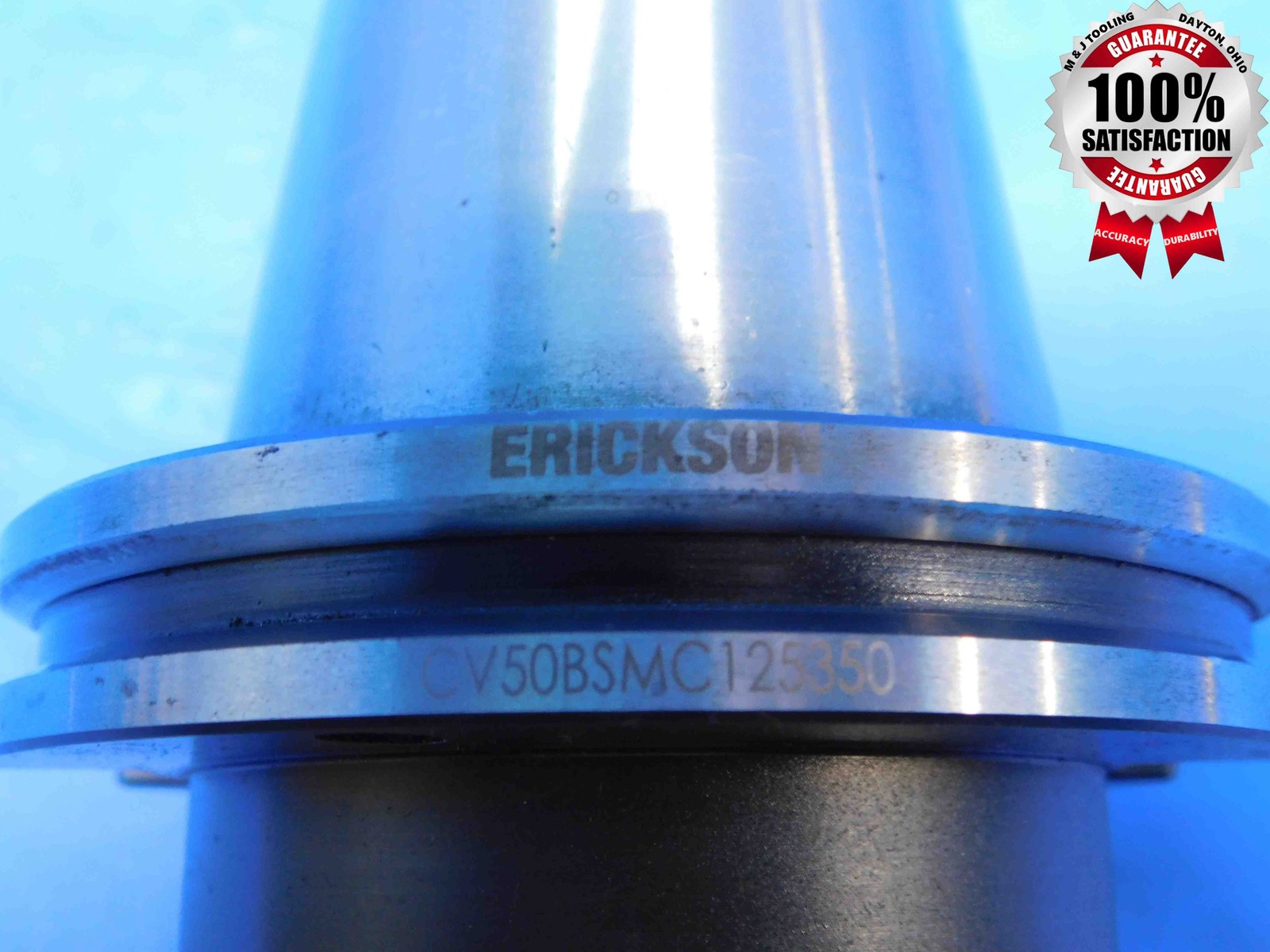 CAT50 ERICKSON 1 1/4 PILOT OD 1/2 KEY FACE MILL TOOL HOLDER COOL. CV50BSMC125350