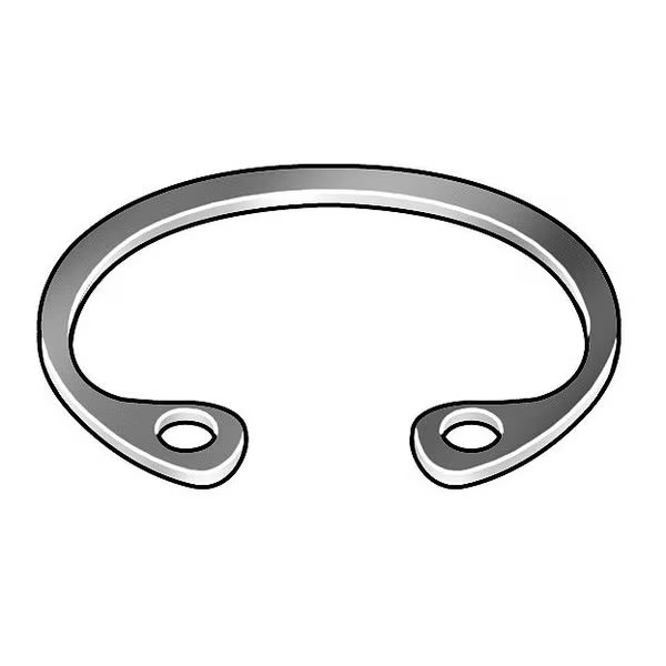 Rotor Clip Internal Retaining Ring, Steel, Zinc Yellow , 3/4 in Bore Dia., 50 PK