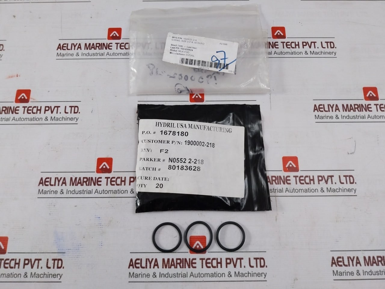 HYDRIL 1900002-218 O-Ring Seal Size 2-218 90 DURO (1 pack=20pcs)