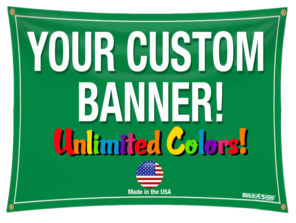 4×6 Full Color Custom Banner 13oz Vinyl DOUBLE SIDED
