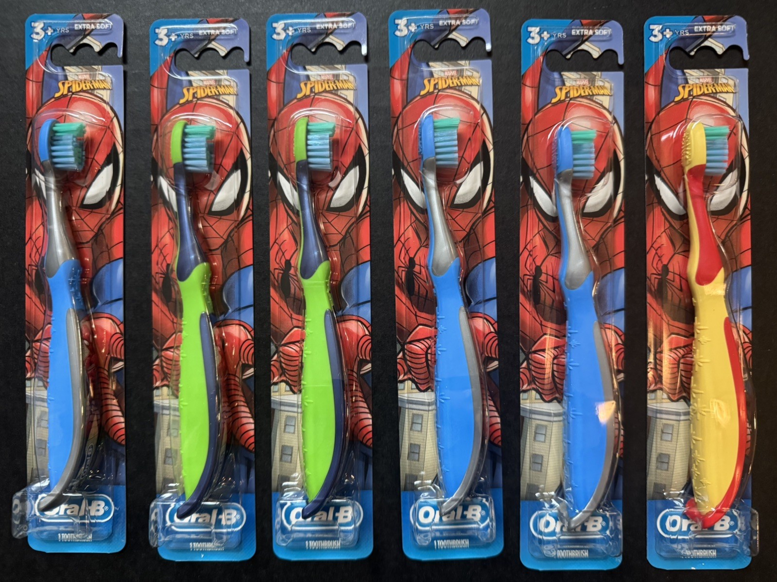 Oral-B Crest Kid’s Toothbrush 3+, Spiderman graphics, Compact, soft 6/box.