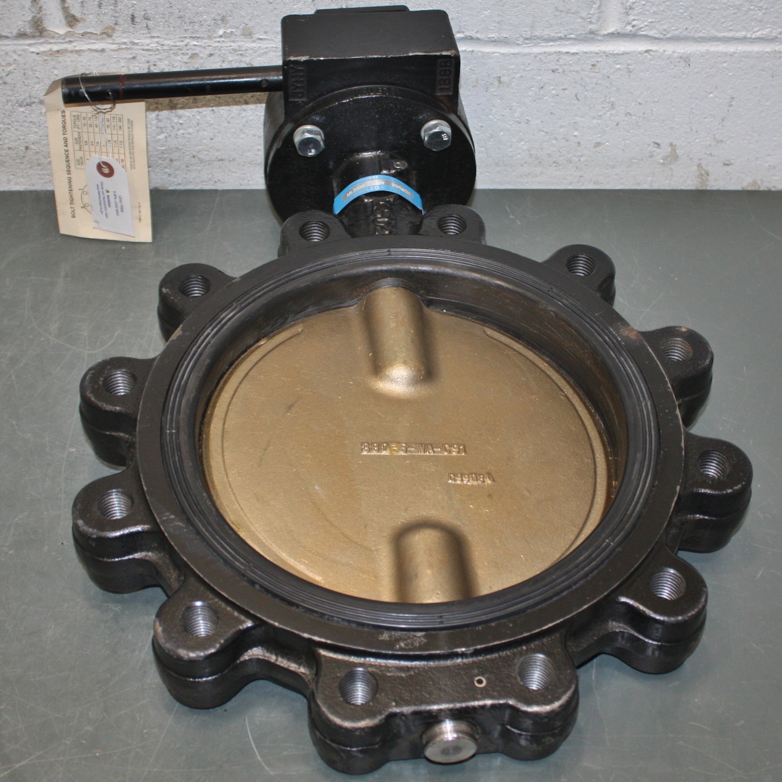 Milwaukee Valve Butterfly Valve UPML333E 10″, Lug Style, 10″ Pipe, Concentric