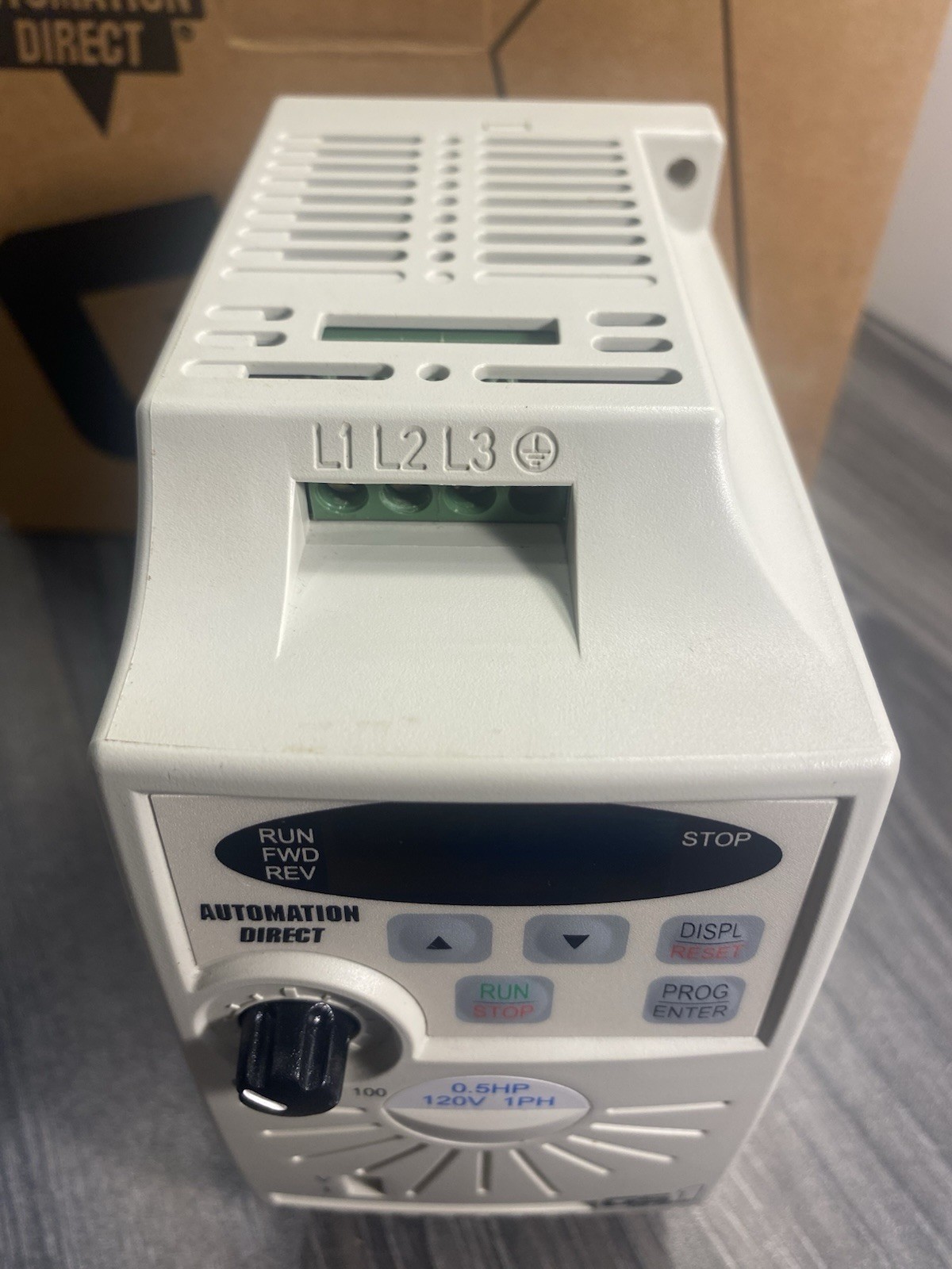 AutomationDirect GS1-10P5 AC Drive 120 VAC Input 1/2HP 240V 3 Phase Output – USA