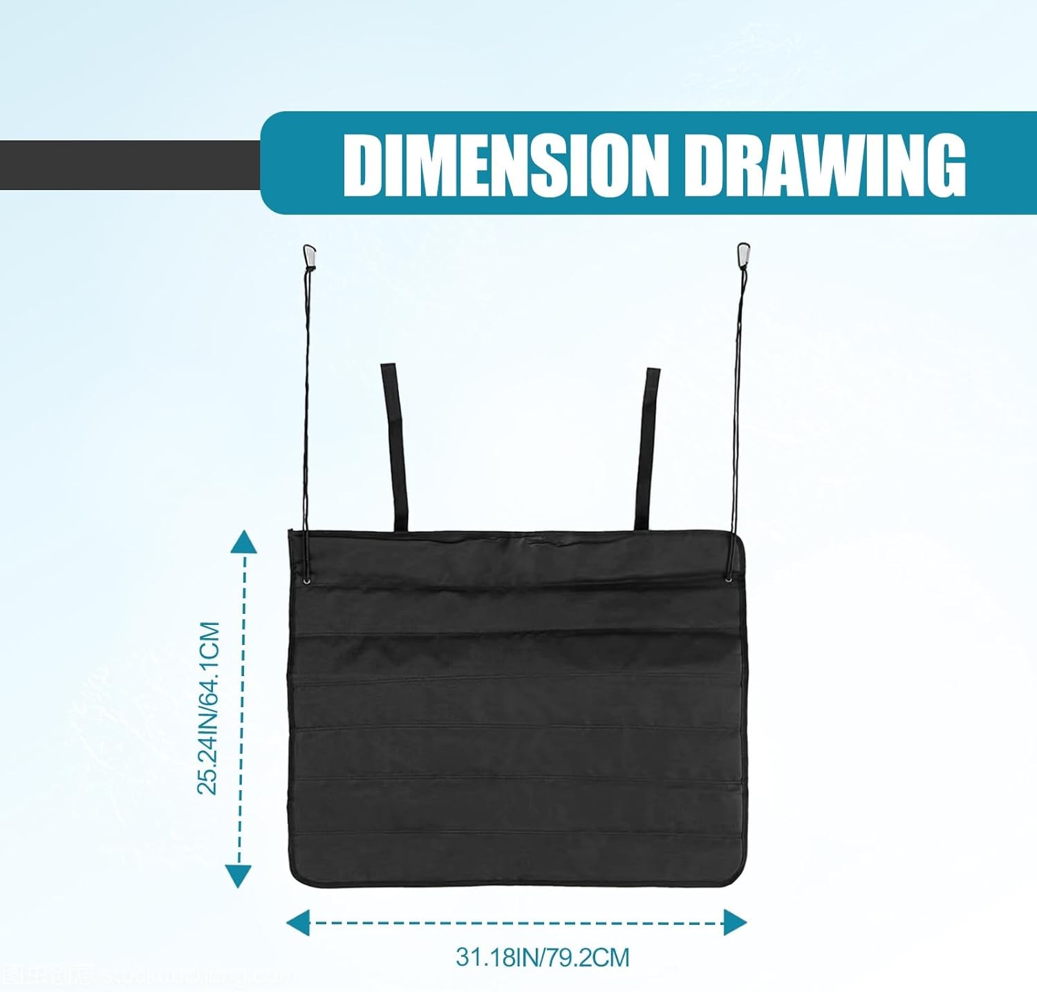 Universal Foldable Car Trunk Bumper Guard Mat Rear Bumper Protector, SUV Cargo L