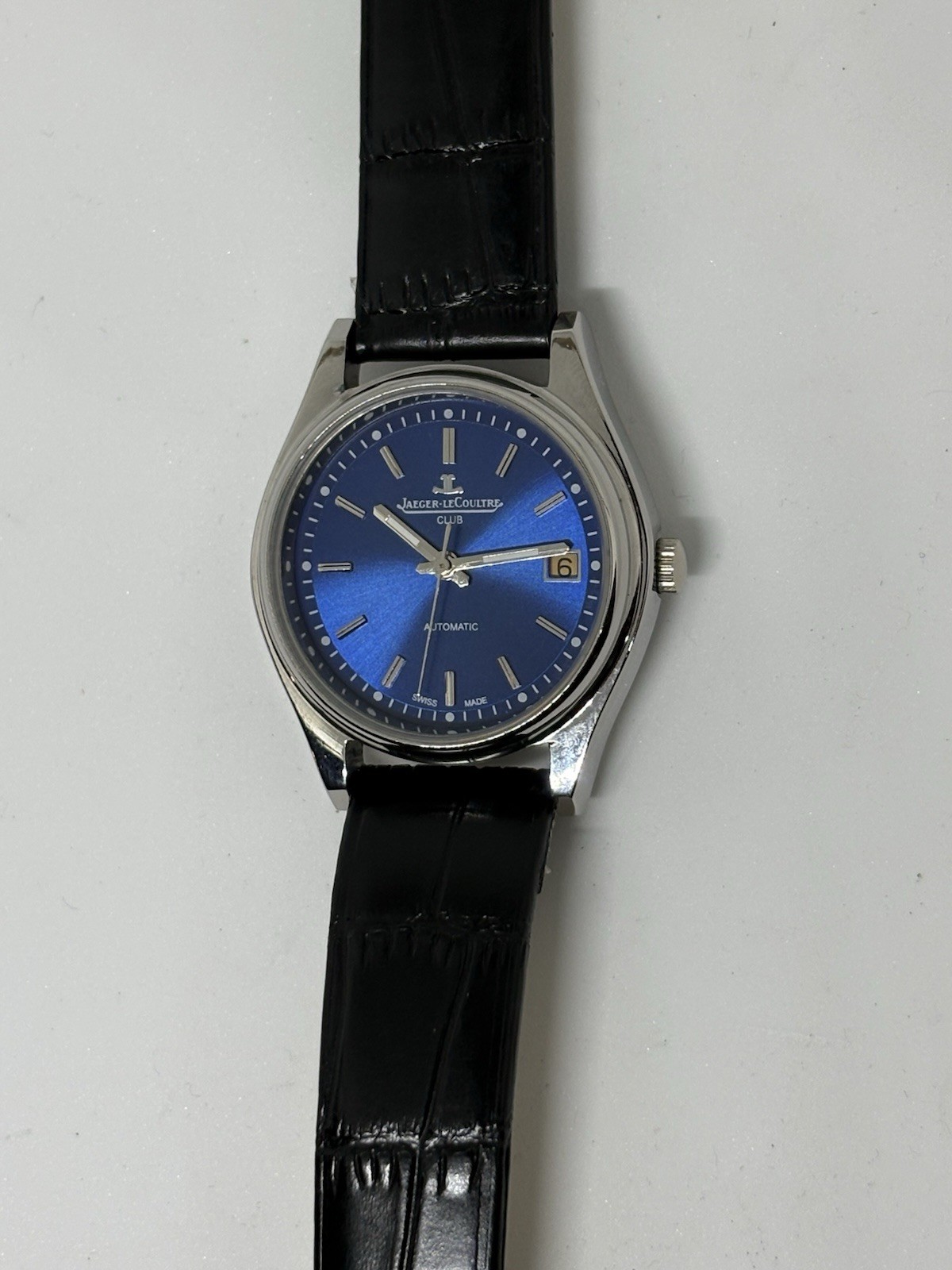 Vintage Jaeger-LeCoultre 25 Jewels Automatic Swiss Made Men’s Watch Blue Dial