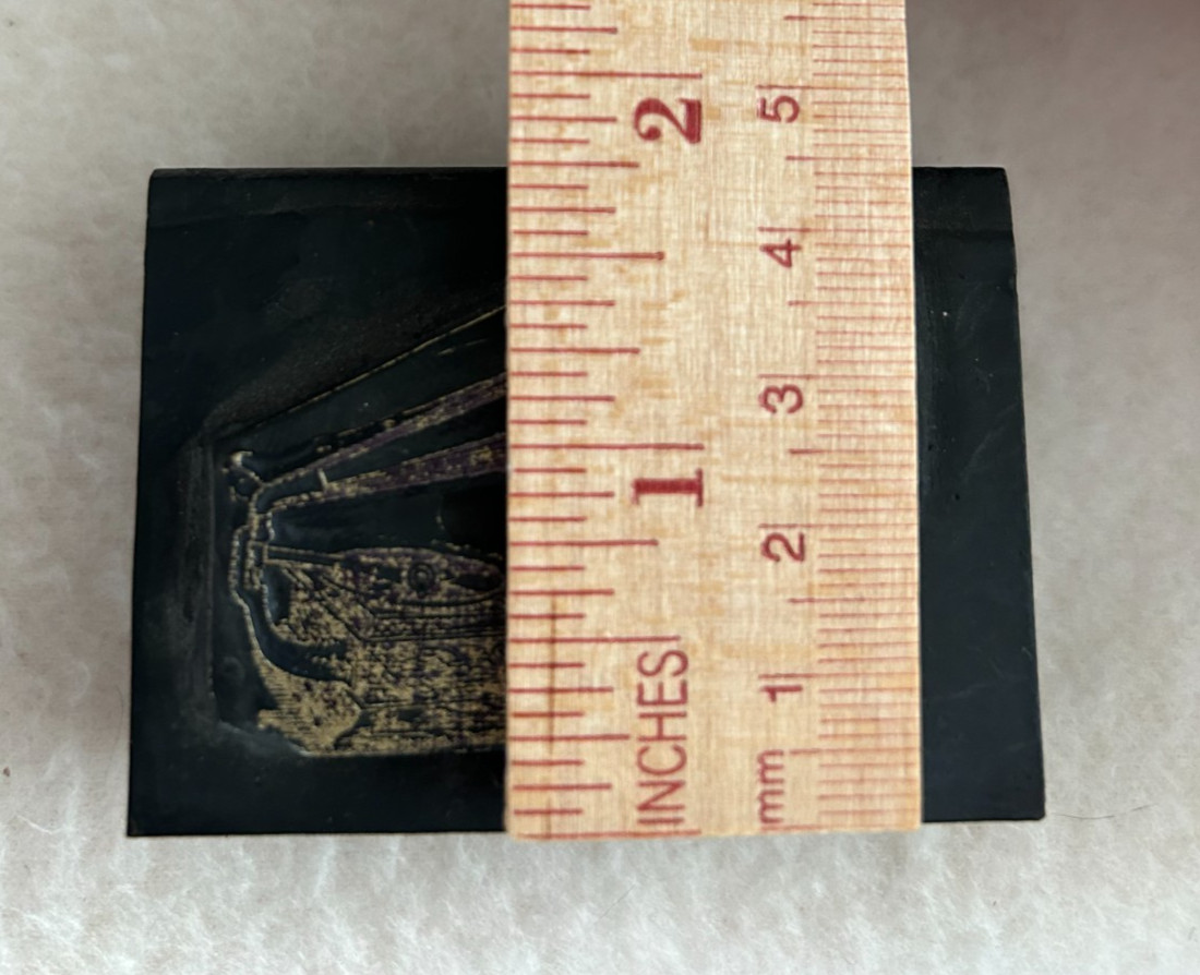 Antique Printing Letterpress Printers Block Phonograph Ink Stamp