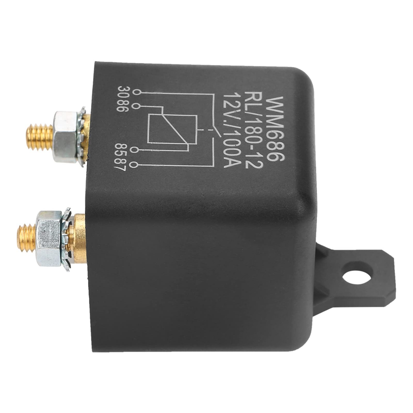 Relay 100A, 12V Continuous Duty 4 Pin High Power Relay, Normal Open