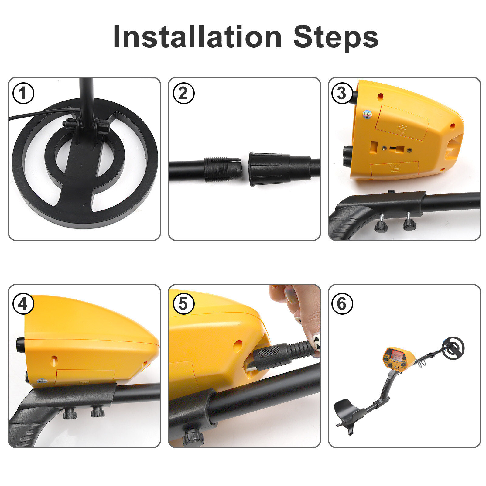 LCD Metal Detector for Adults Professional Gold Detector 10 in IP65 Waterproof