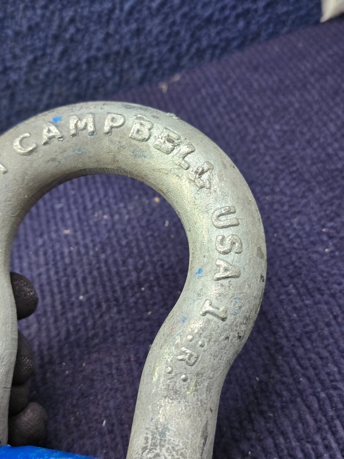 Campbell WLL8-1/2T: 1″ Screw Pin Anchor Shackle 8-1/2 Ton Working Load Limit